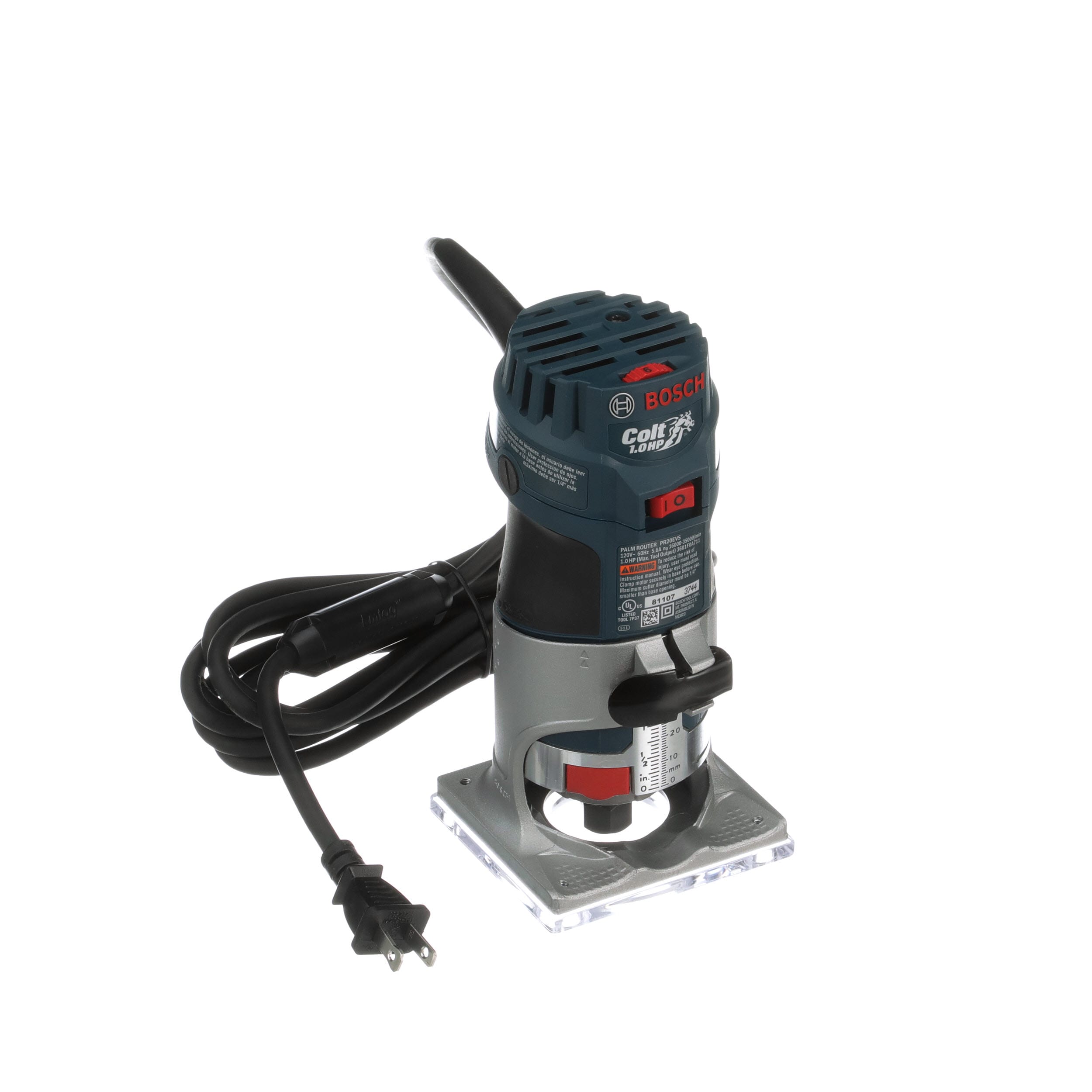 Bosch 1/4-in 1-HP Variable Speed Corded Router Only) at Lowes.com