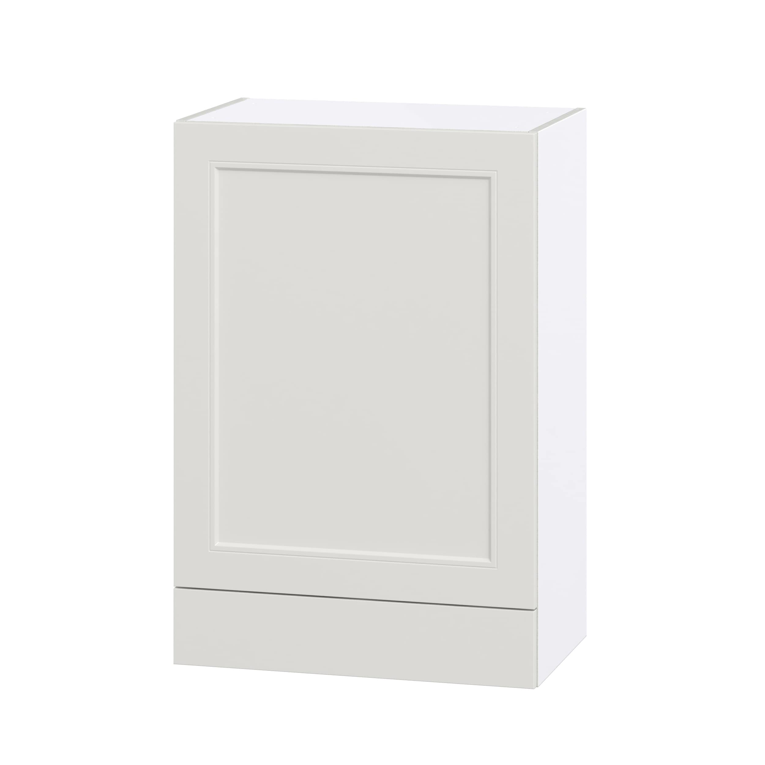Hugo&Borg Belcourt 24-in W x 35-in H x 14-in D Gray Painted 1-Drawer Wall Fully Assembled Cabinet (Recessed Panel Shaker Style)