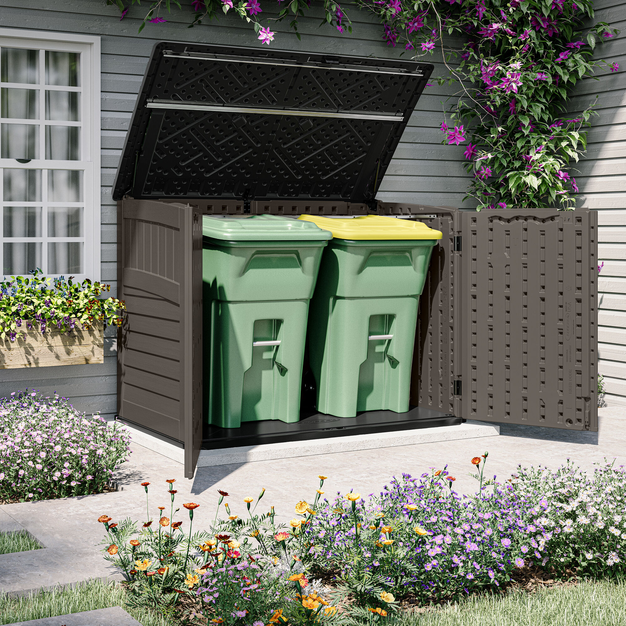Suncast BMS4720SB Vinyl-Resin-Storage-Buildings - View #2