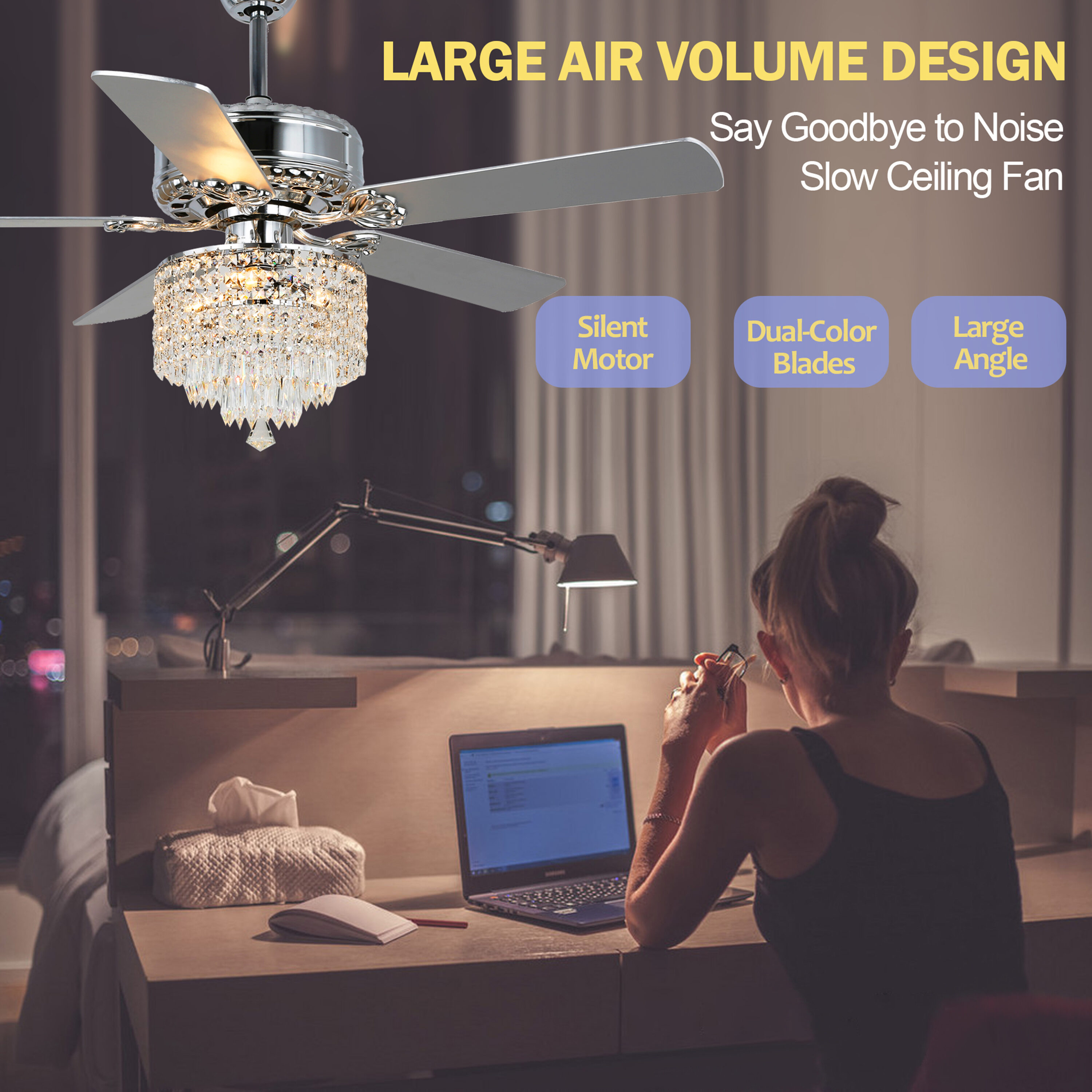Oaks Decor BD2017 Ceiling-Fans - View #4