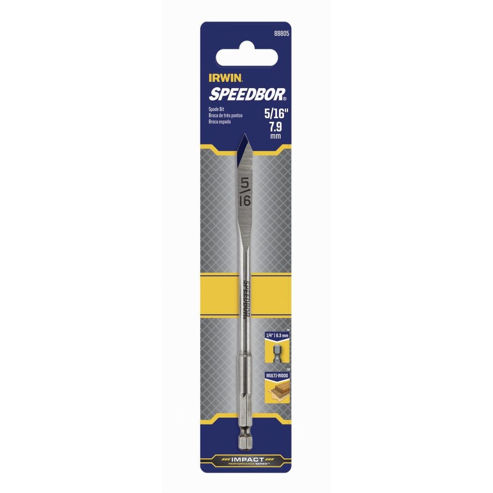 IRWIN 88805 5/16-in x 6-in Woodboring Spade Drill Bit