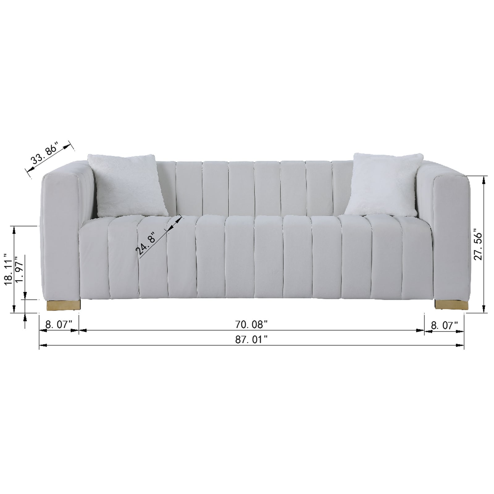 BESTCOSTY W1099LJWS00015-ZY Sofas-Loveseats - View #3
