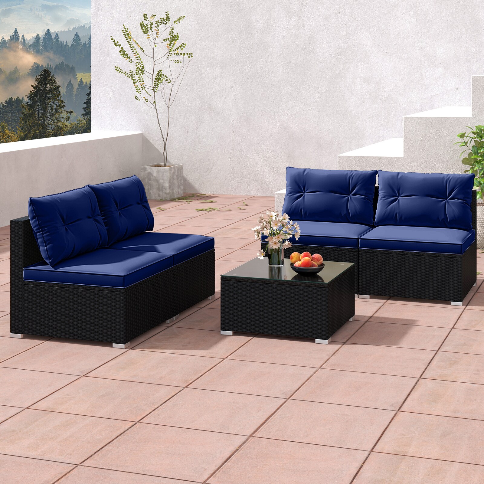 Slickblue D-CO-YN80037WH Patio-Conversation-Sets - View #3