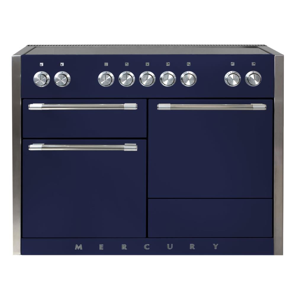 AGA AMC48IN-SKY Mercury 48-in 5 Elements Manual Cleaning Convection Oven Freestanding Double Oven Induction Range (Midnight Sky)