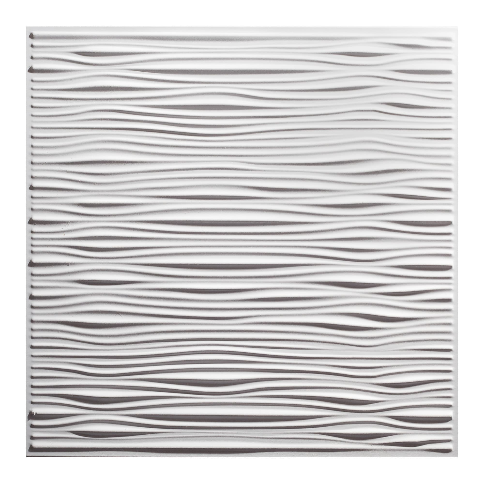 Genesis 2-ft x 2-ft Drifts Black PVC Drop Ceiling Tile (1-Pack, 4-sq ft / Case)
