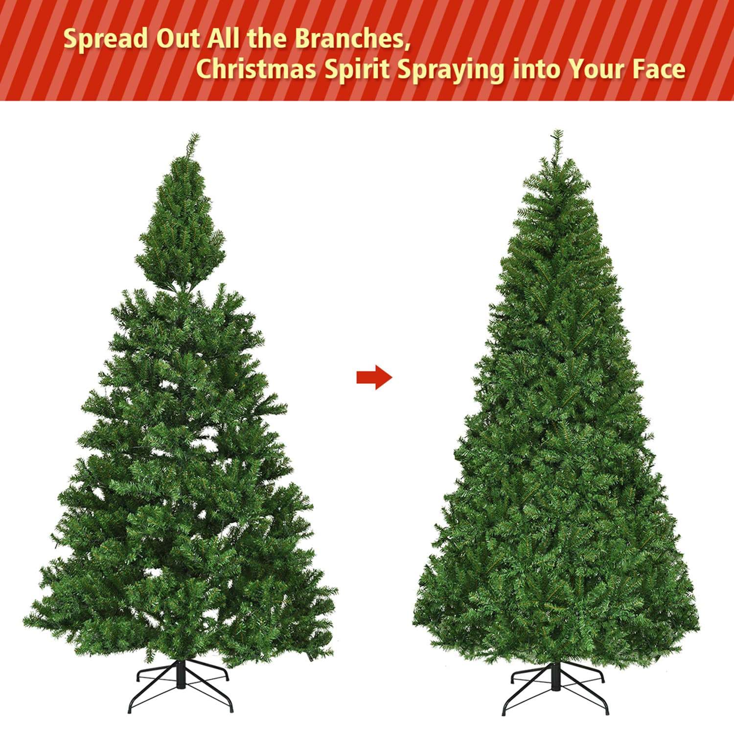 Costway CSHY000383 Artificial-Christmas-Trees - View #6