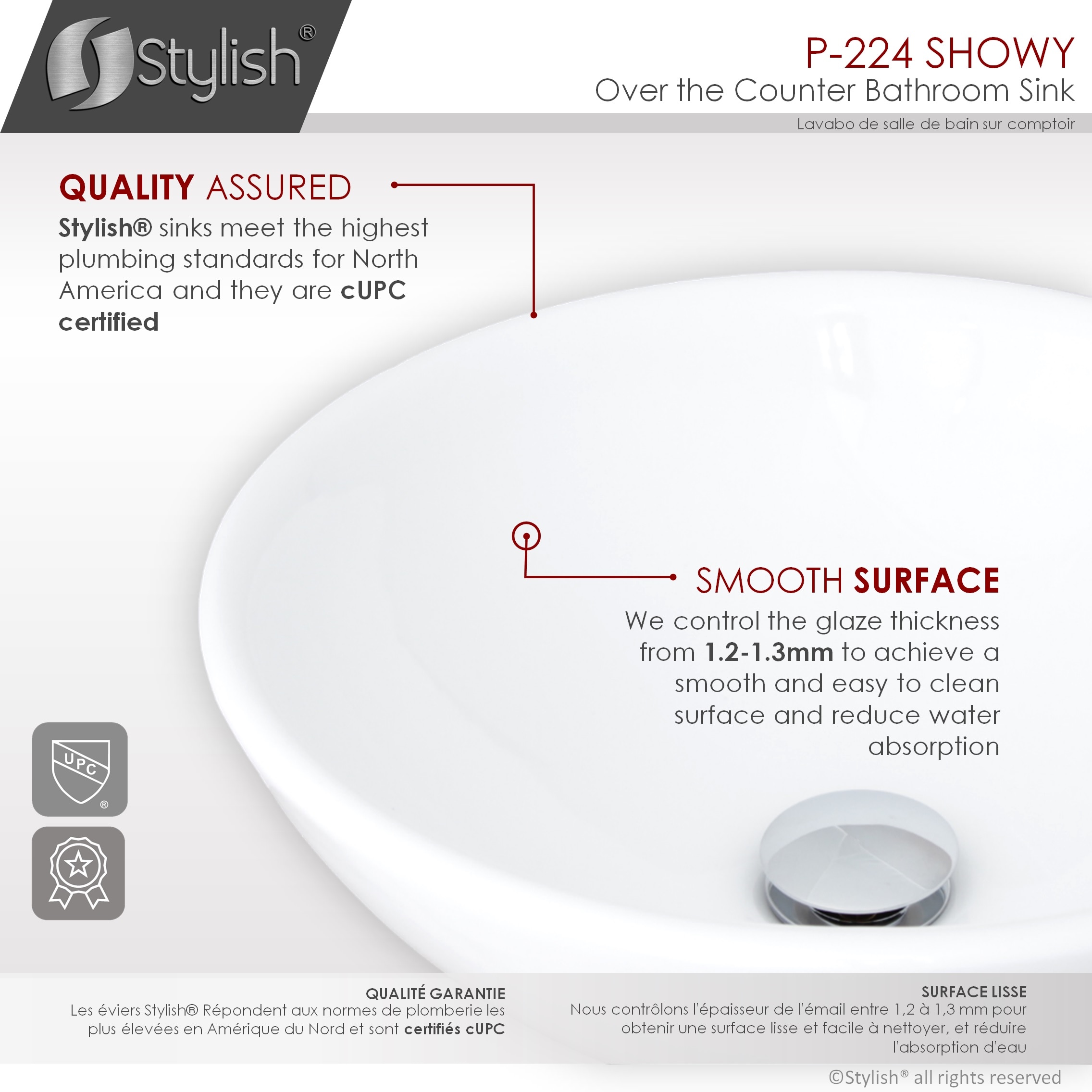Stylish P-224 Bath-Sink - View #3