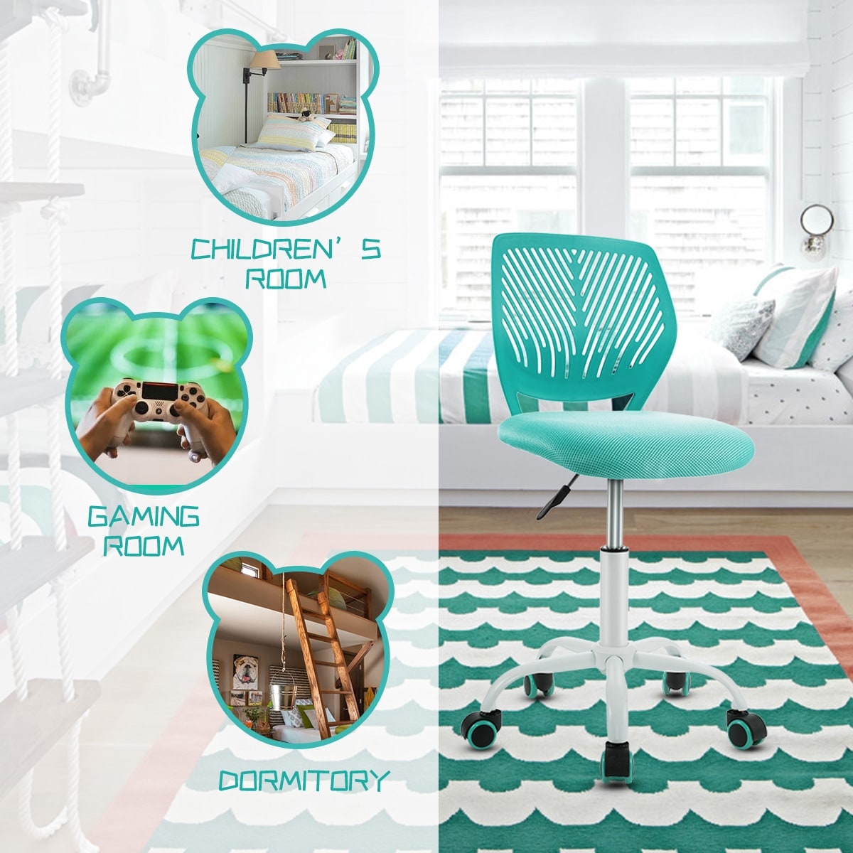 CASAINC WF-HW66350GN-LA Office-Chairs - View #11