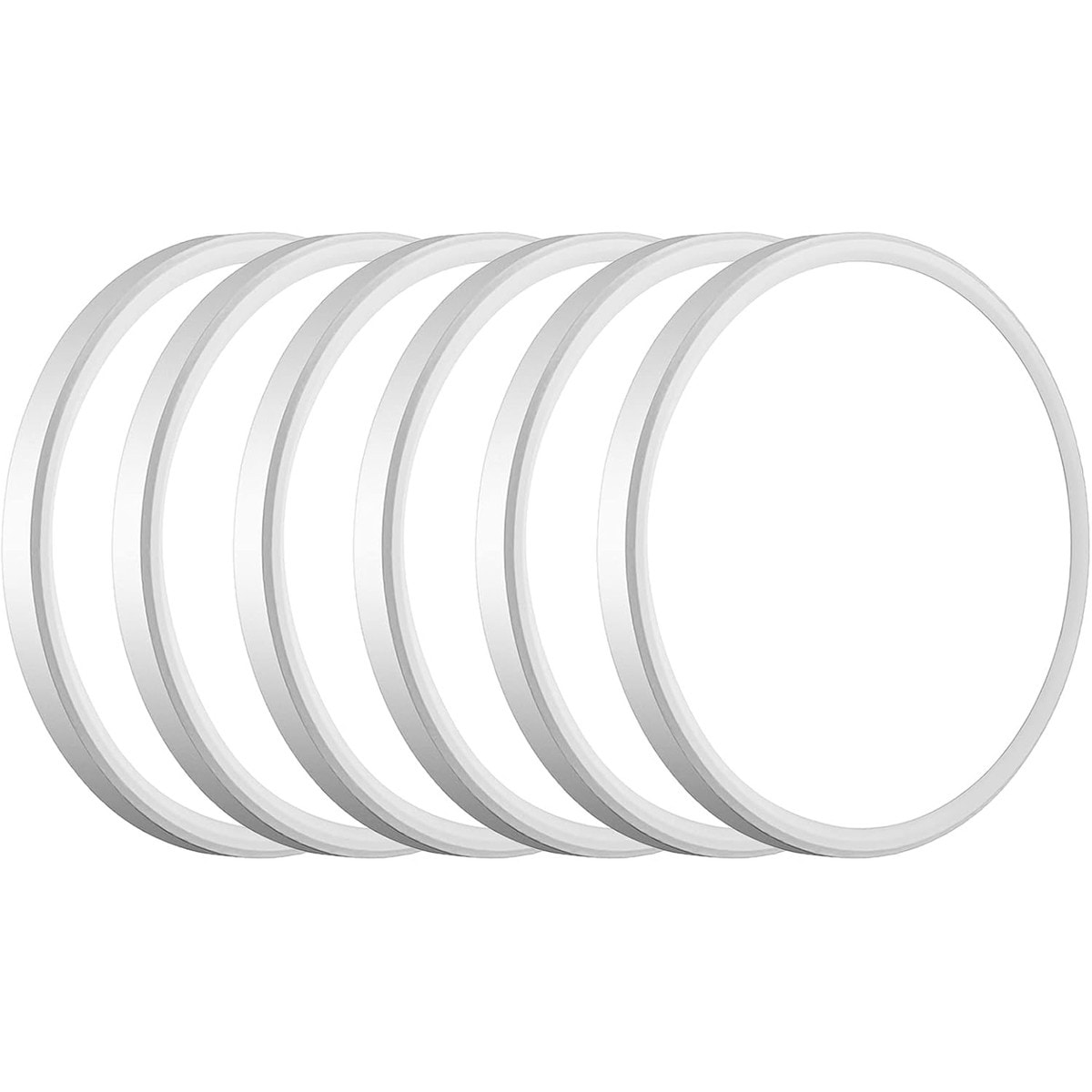 HEKCUIX - White 12 Inch Super Slim LED Flush Mount Ceiling Light 3200lm 5000K Daylight 6 Pack fo...