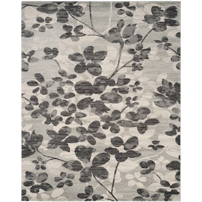 Safavieh Evoke Maxwell 2 x 9 Gray/Light Blue Indoor Floral/Botanical Farmhouse/Cottage Runner Safavieh Evoke Maxwell 2 x 9 Gray/Light Blue Indoor Floral/Botanical Farmhouse/Cottage Runner