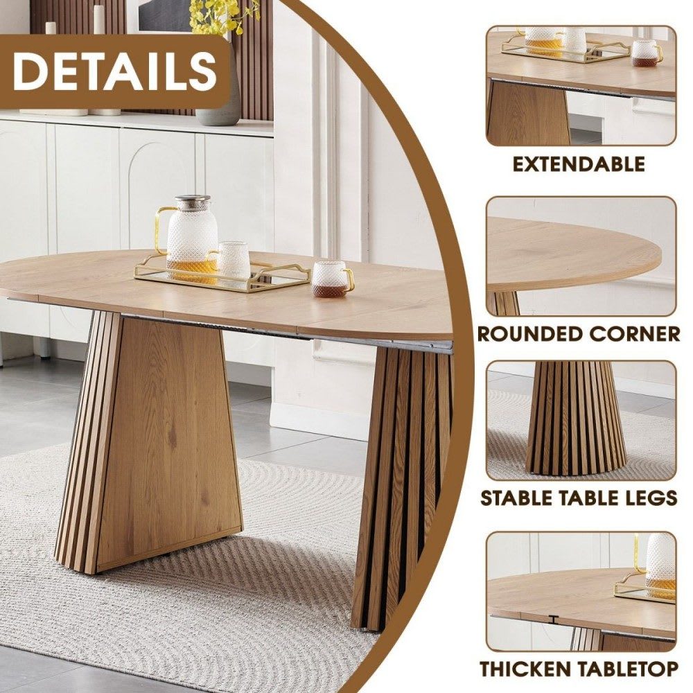 Coolbibila AMORA-TABLE-NATURAL Dining-Tables - View #7
