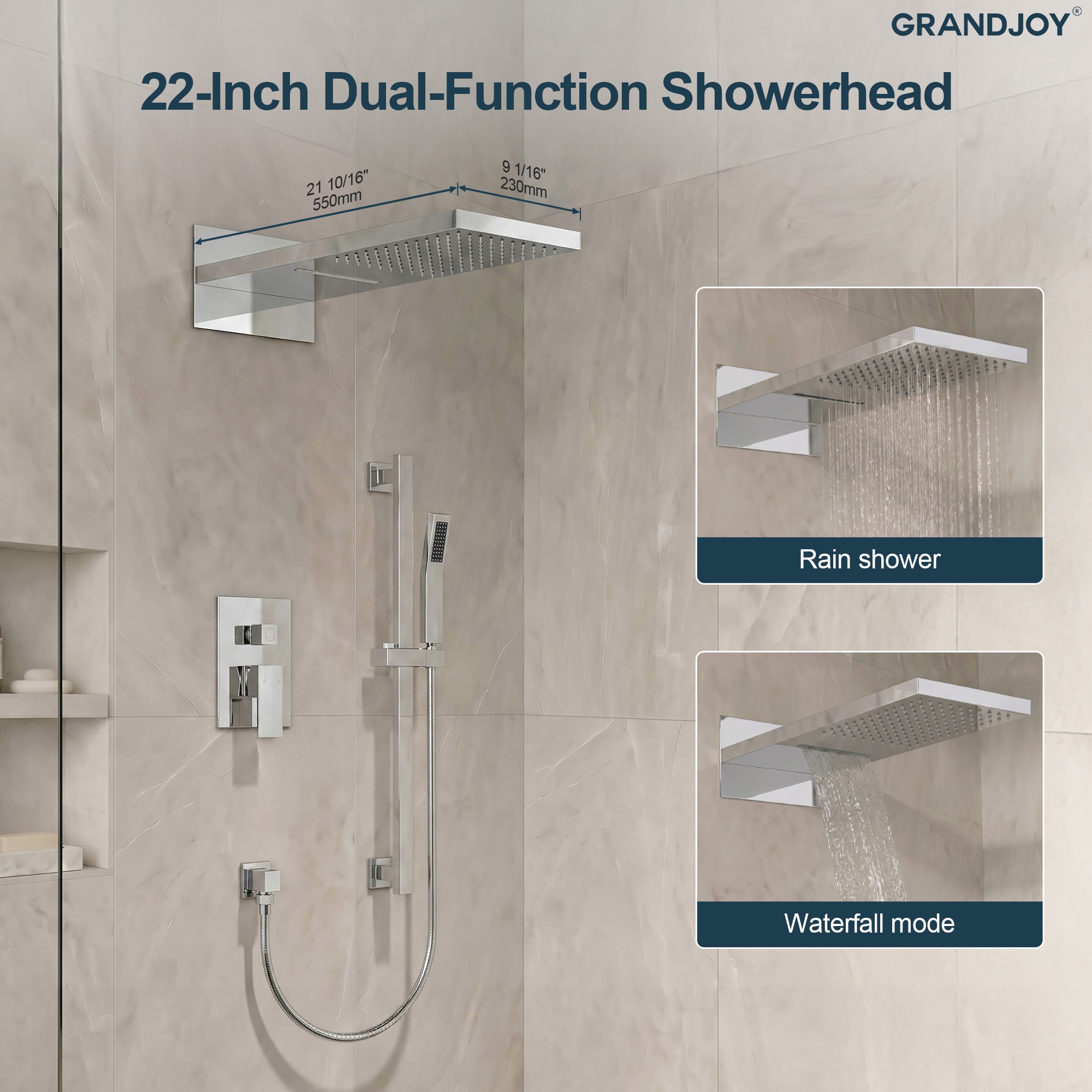 GRANDJOY SGF10GJ-10-CH22 Tub-Shower-Faucets - View #10