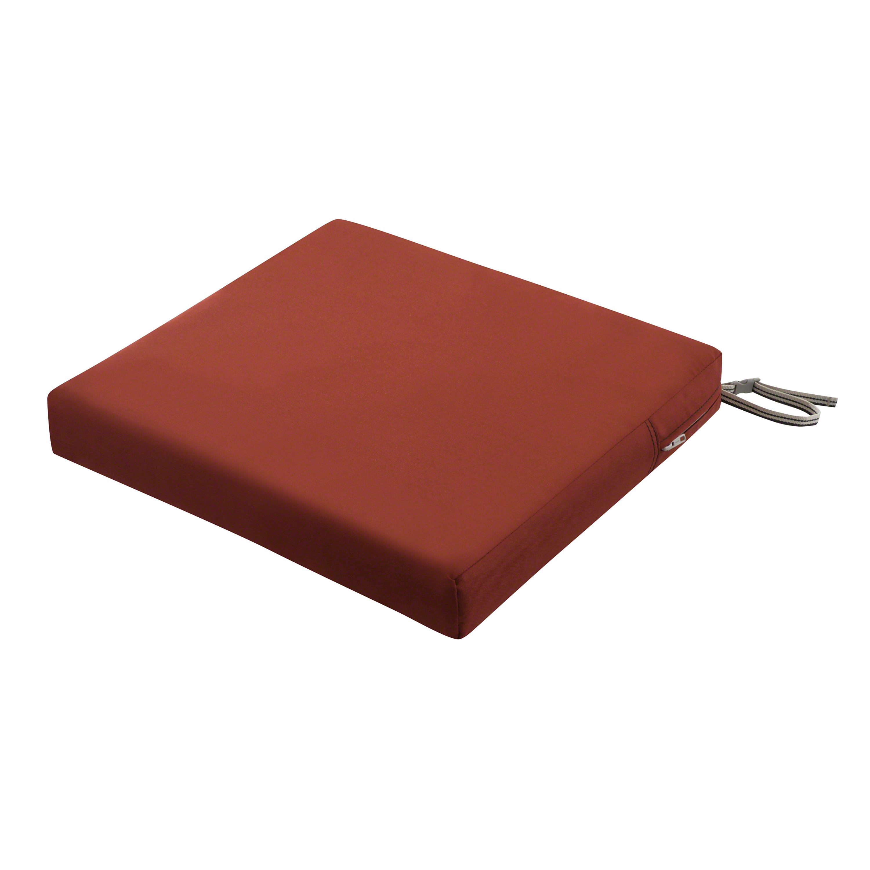 Ravenna Spice Water-Resistant Outdoor Chair Cushion 21"x19"