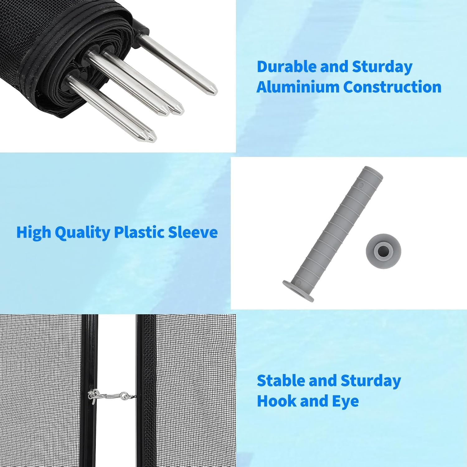 GAOMON LSPPJOK-ALR5DCUXMS Pool-Safety-Barrier-Gates - View #5