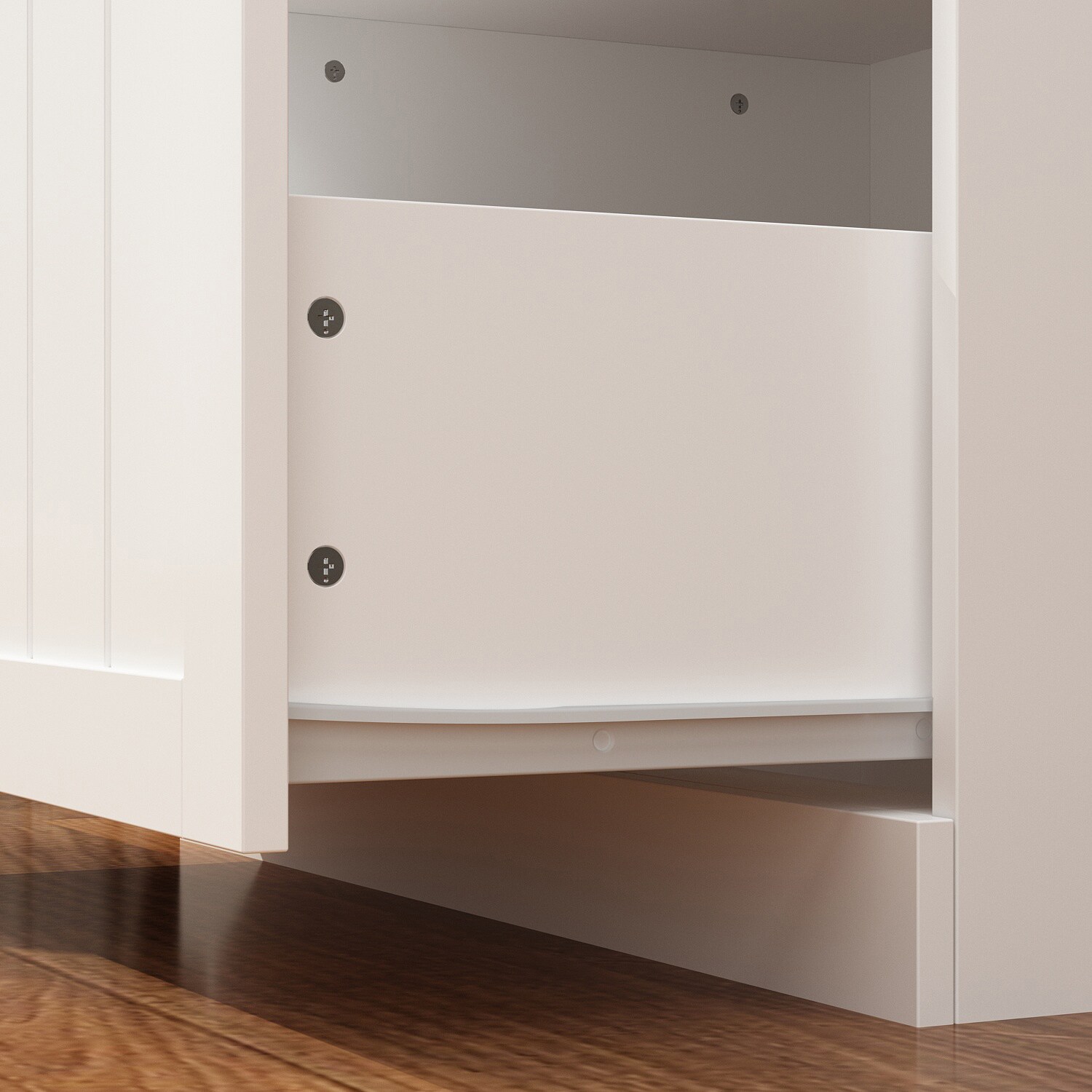 Hall Tree Upholstery with Multiple Storage — FUFUGAGA White