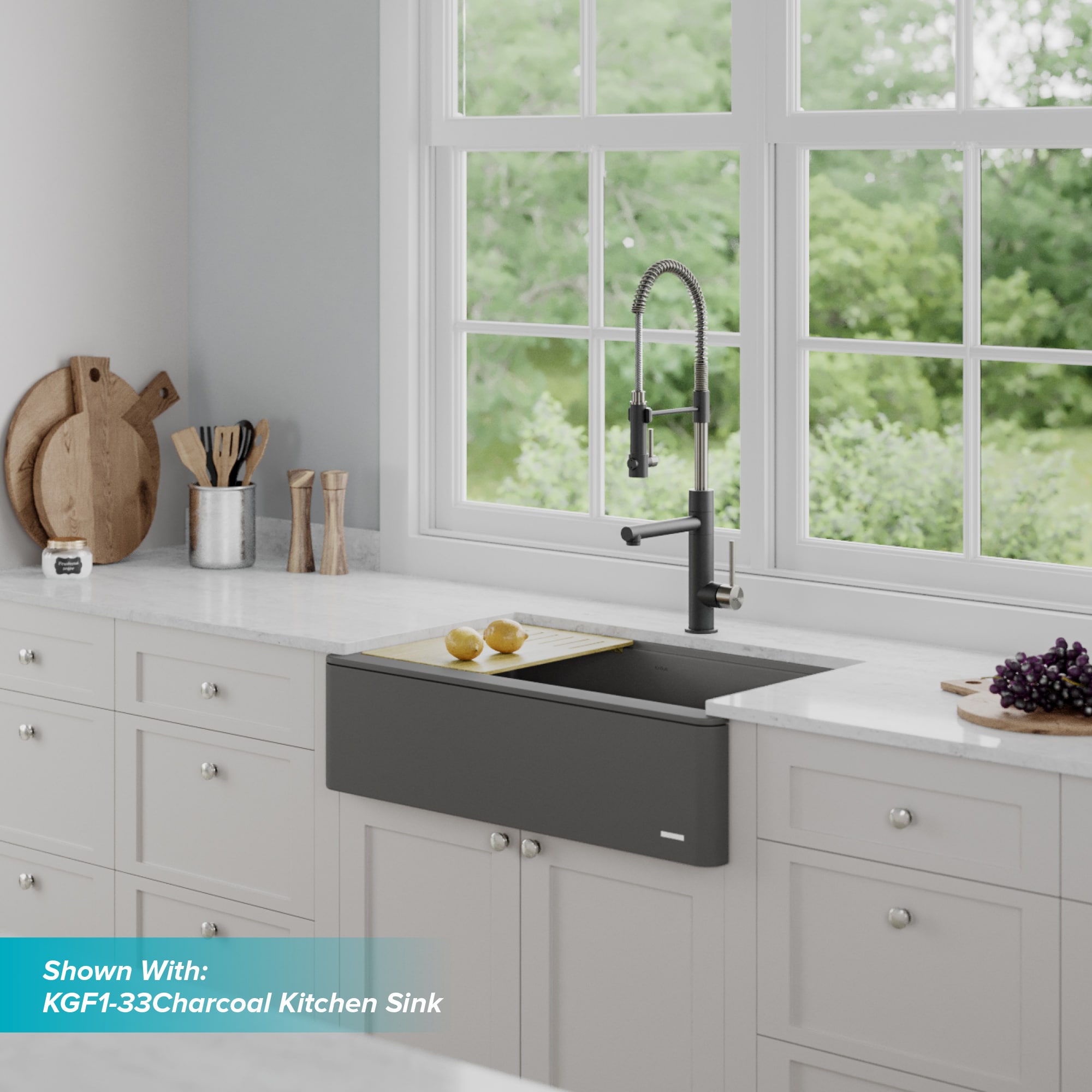 Kraus KPF-1603SFSMBKSD32MB Kitchen-Faucets - View #15