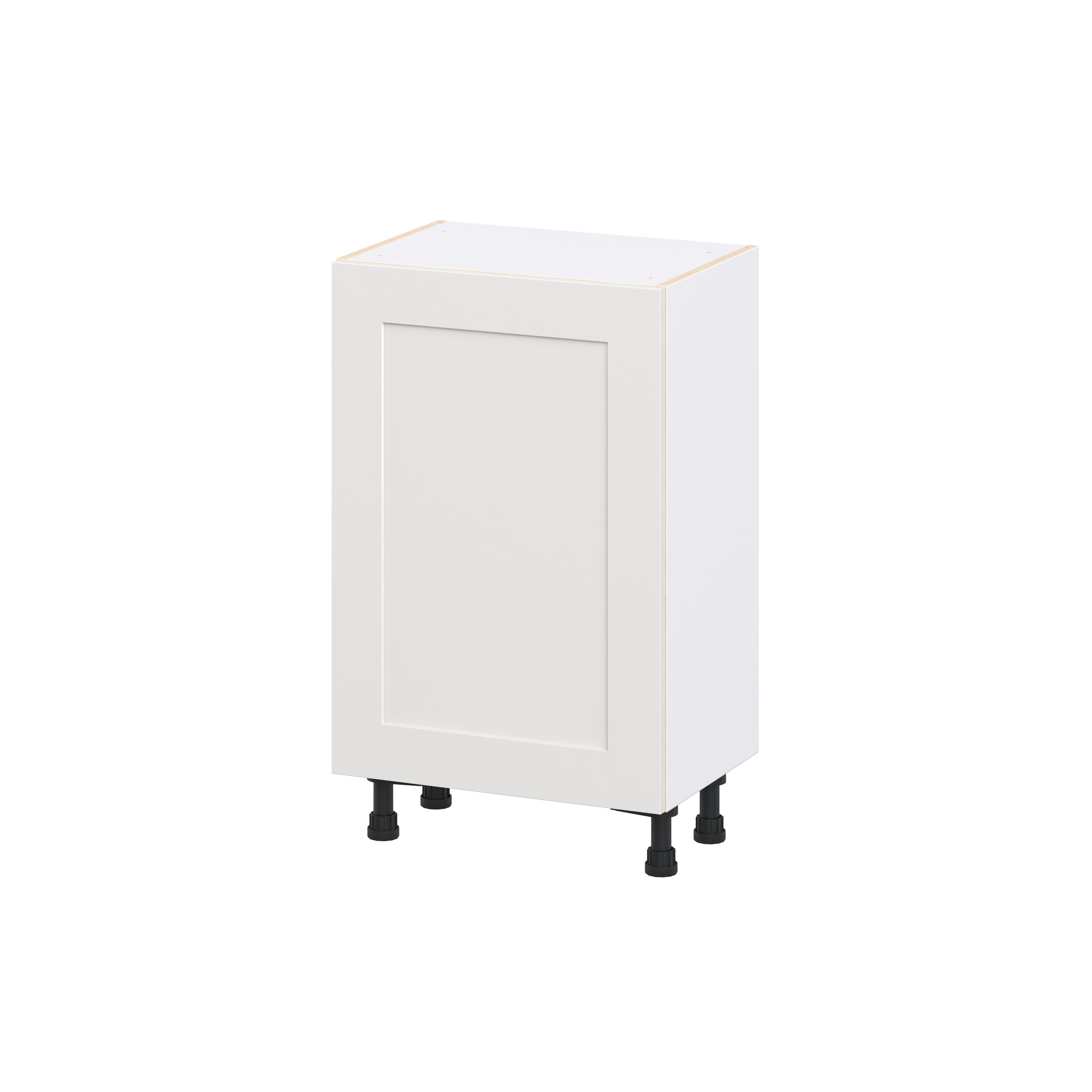 Hugo&Borg DSB2114FH(L/R)-JO Jolie 21-in W x 34.5-in H x 14.75-in D Warm White Base Fully assembled Cabinet Flat Panel Shaker