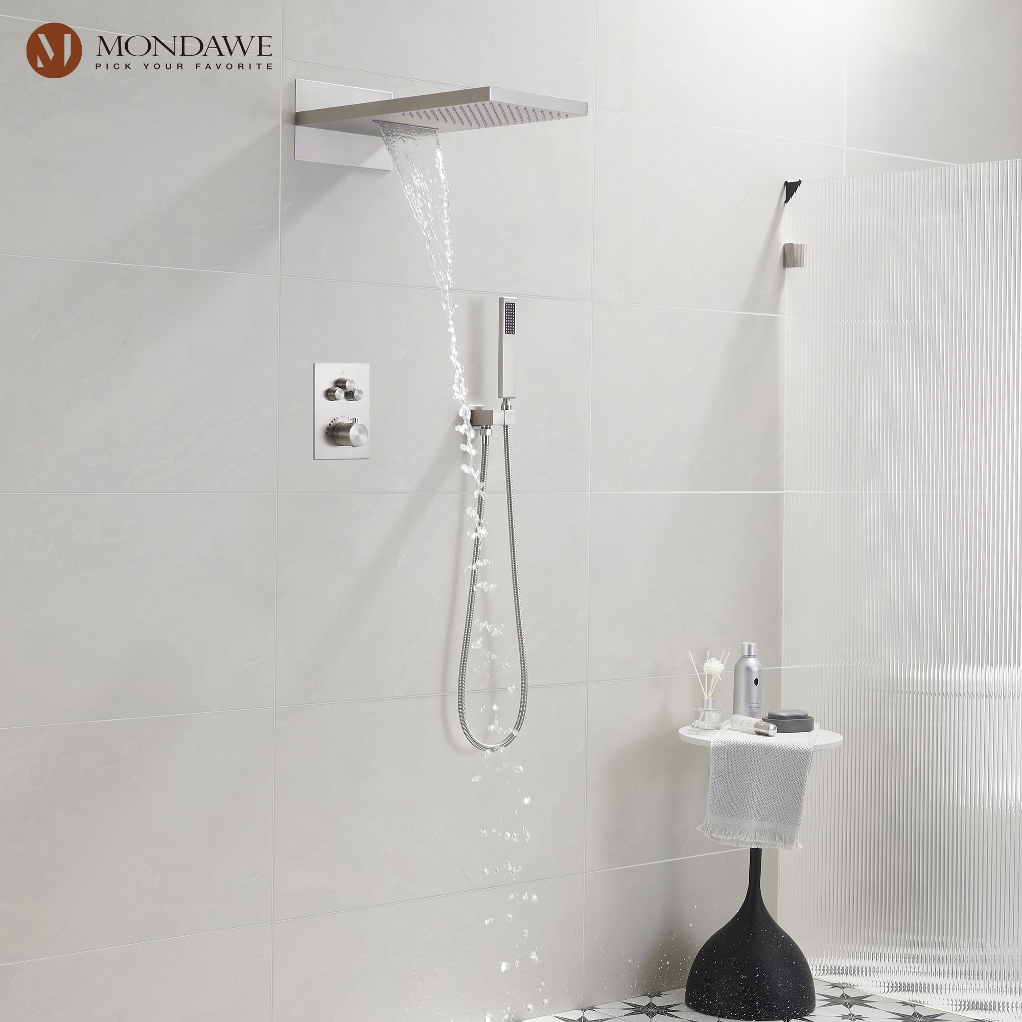 Mondawe MO-DTF5506NS Showerhead-Bar-Panels - View #2