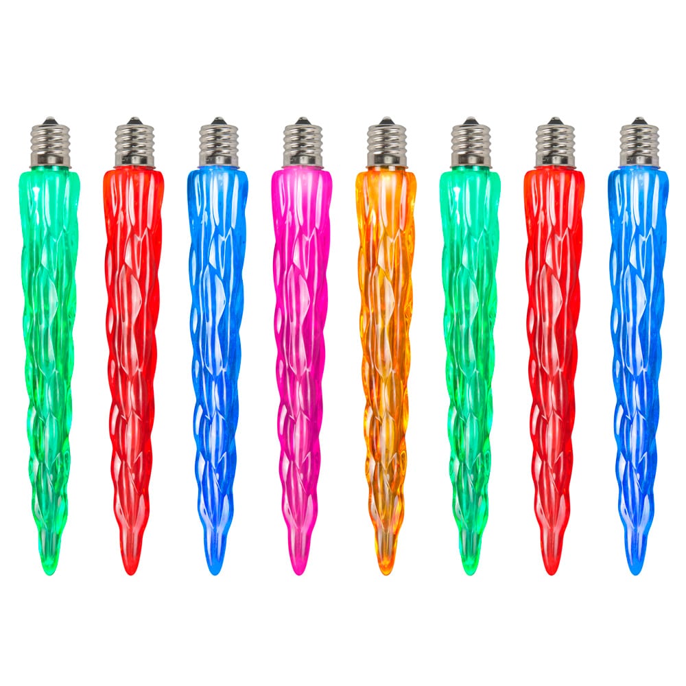 Commercial Pro 50-Count Constant Icicle LED Plug-In Christmas Icicle Lights | - Gemmy 110148