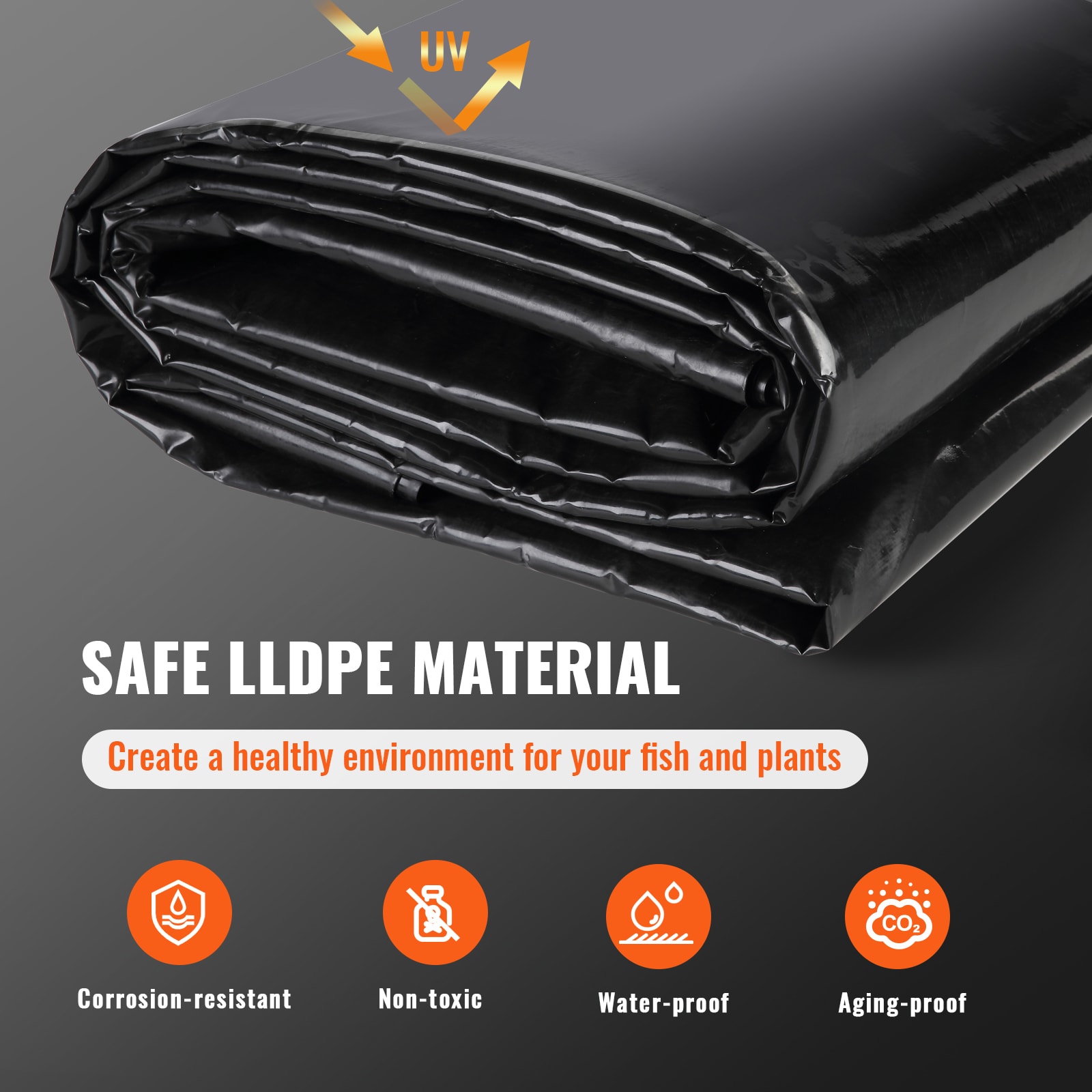 VEVOR CTFSMHSLLDPE1HJBGV0 Pond-Liner - View #4