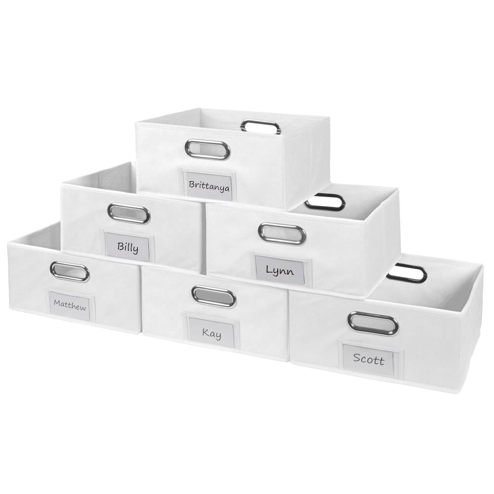 Foldable Scrapbook Paper Storage Organizer, 12x12 Scrapbook Paper Storage,  Plastic File Organizer, Beige, 3 Pack