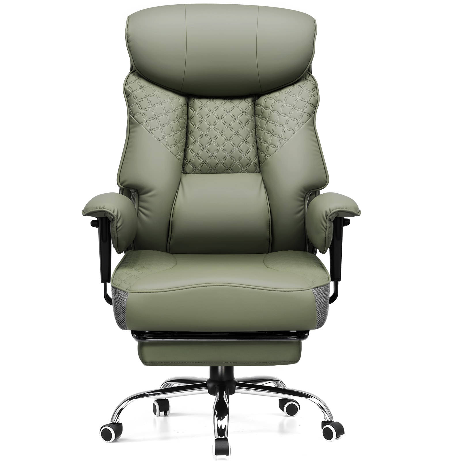 GTPLAYER 400LBS Ergonomic Gaming Chair with Deluxe Embossing Big and Tall Office Chair，Green
