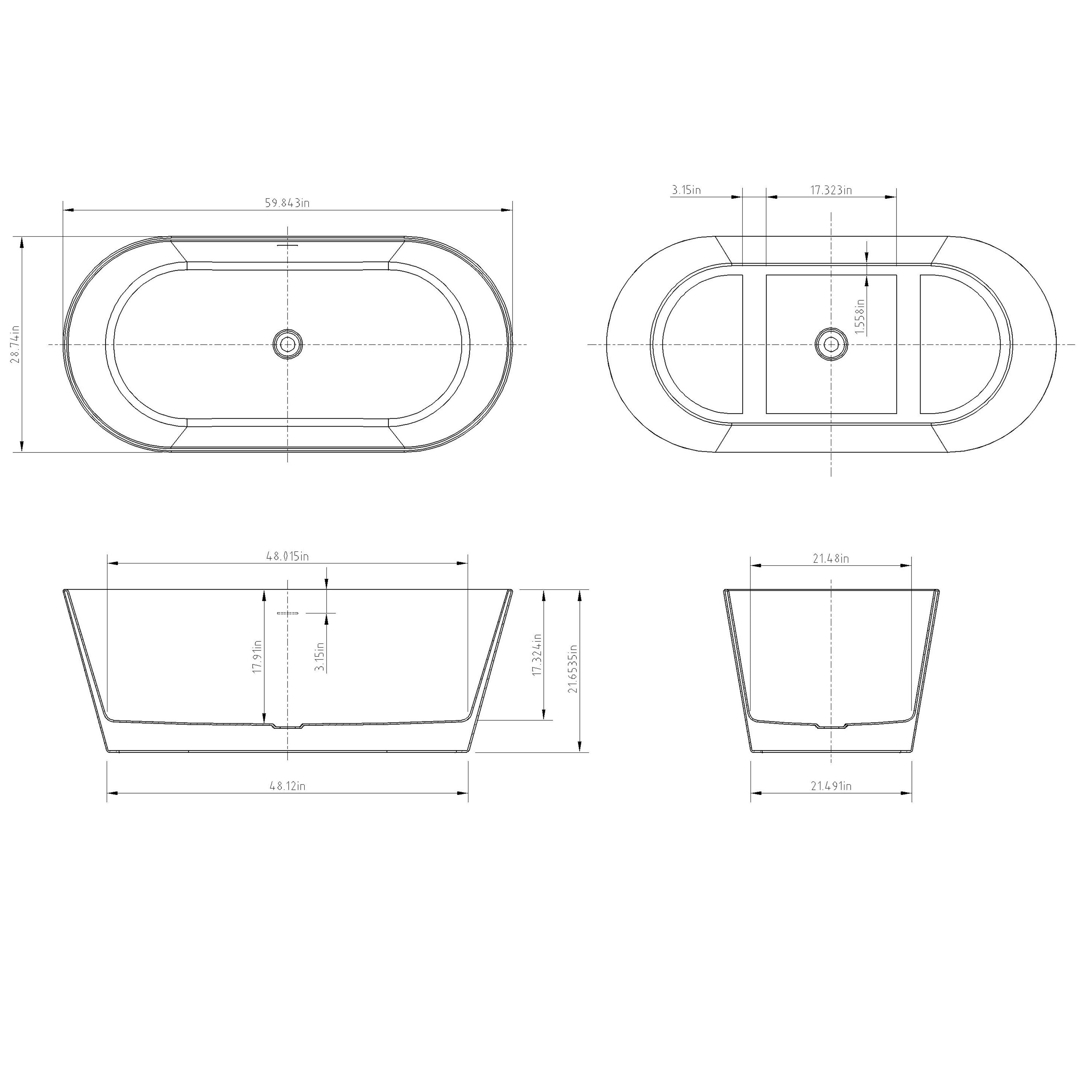AKDY BT0155-42 bathtubs - View #8