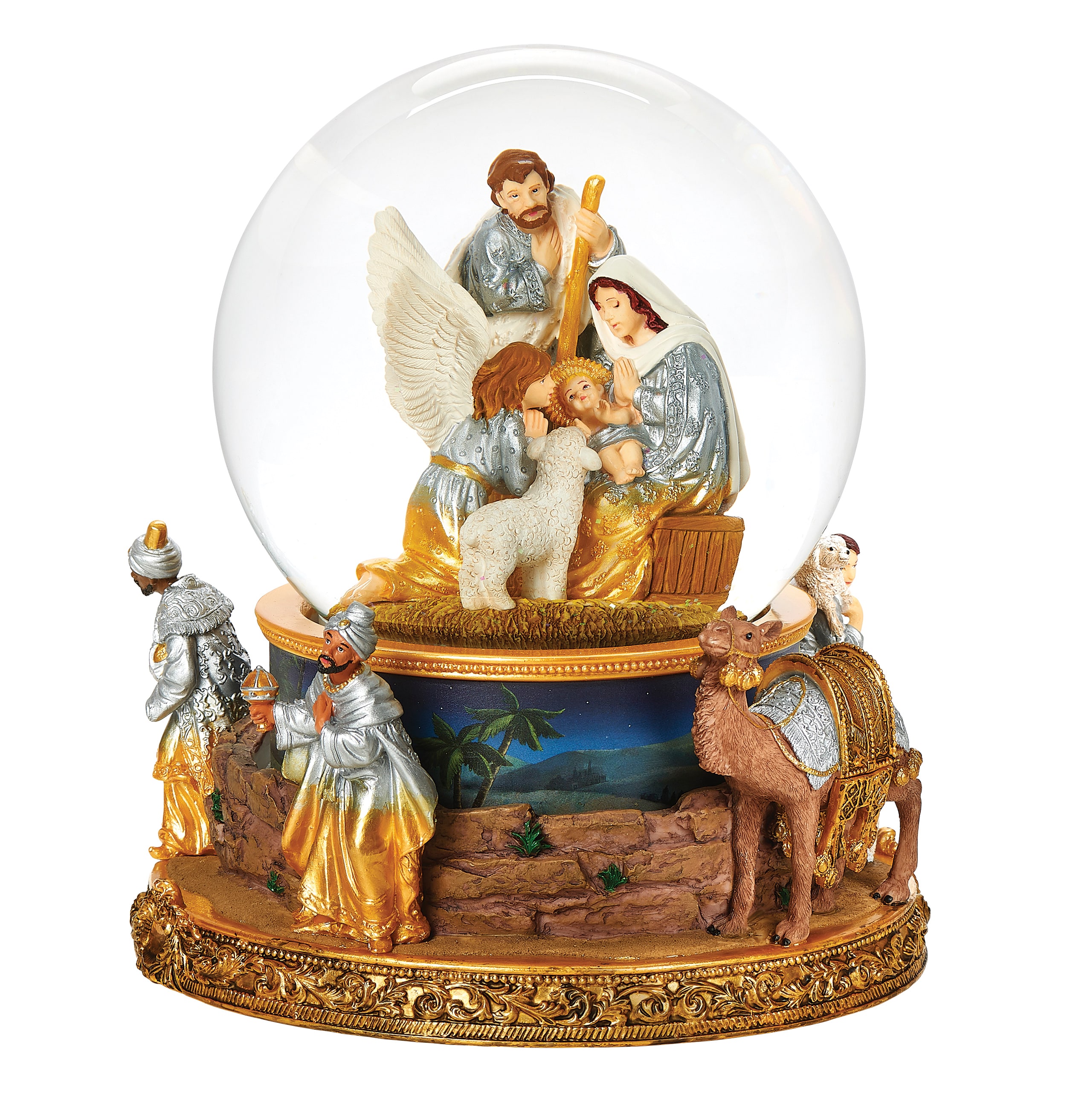 Roman 134003 6.87-Inches Musical Tabletop Decoration Merry Christmas Manual Christmas Decor