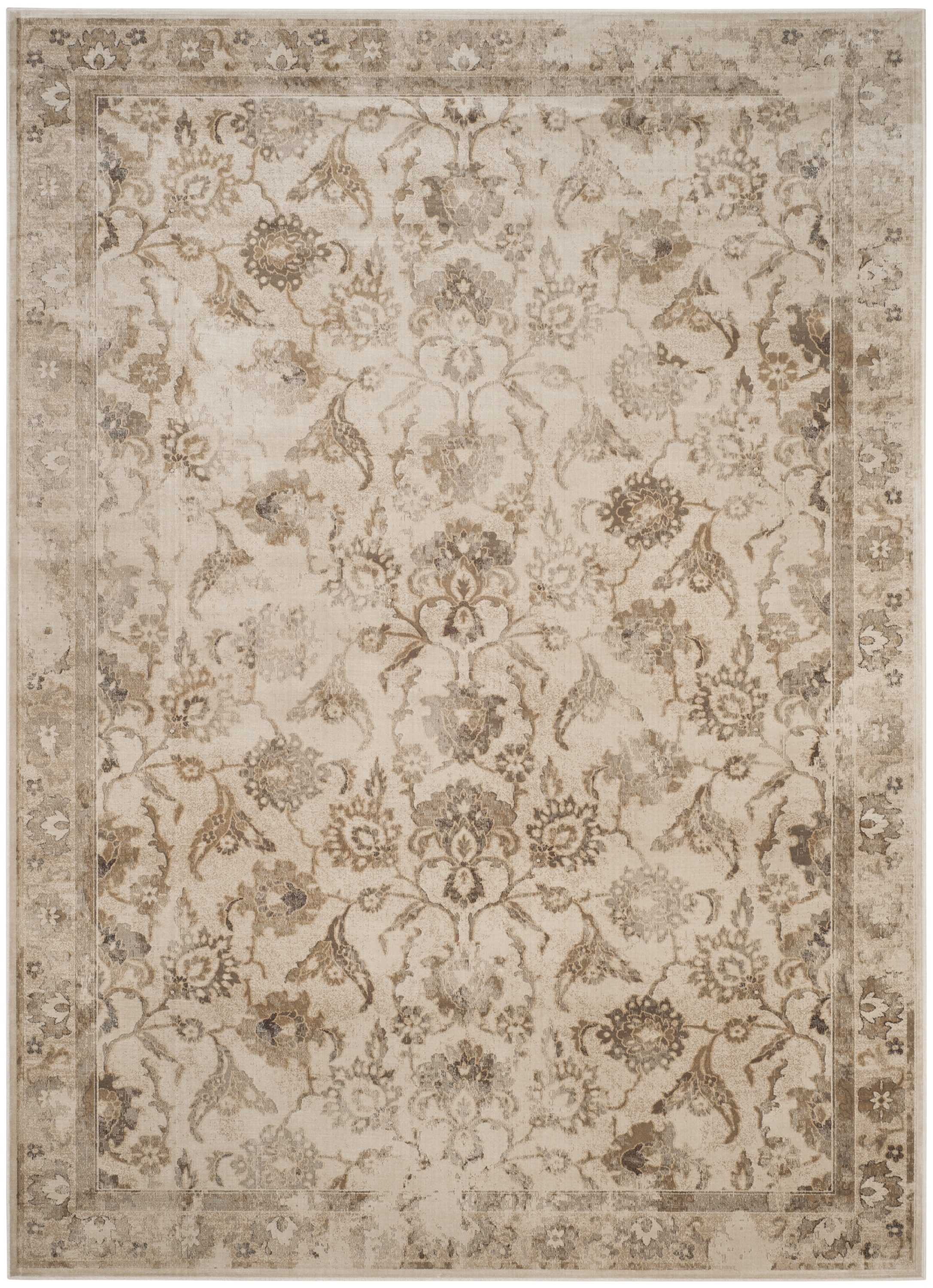 Safavieh VTG115-3440-6 Vintage Bruge 7 x 9 (ft) Loomed Synthetic Stone Rectangular Indoor Distressed/Overdyed Vintage Area rug