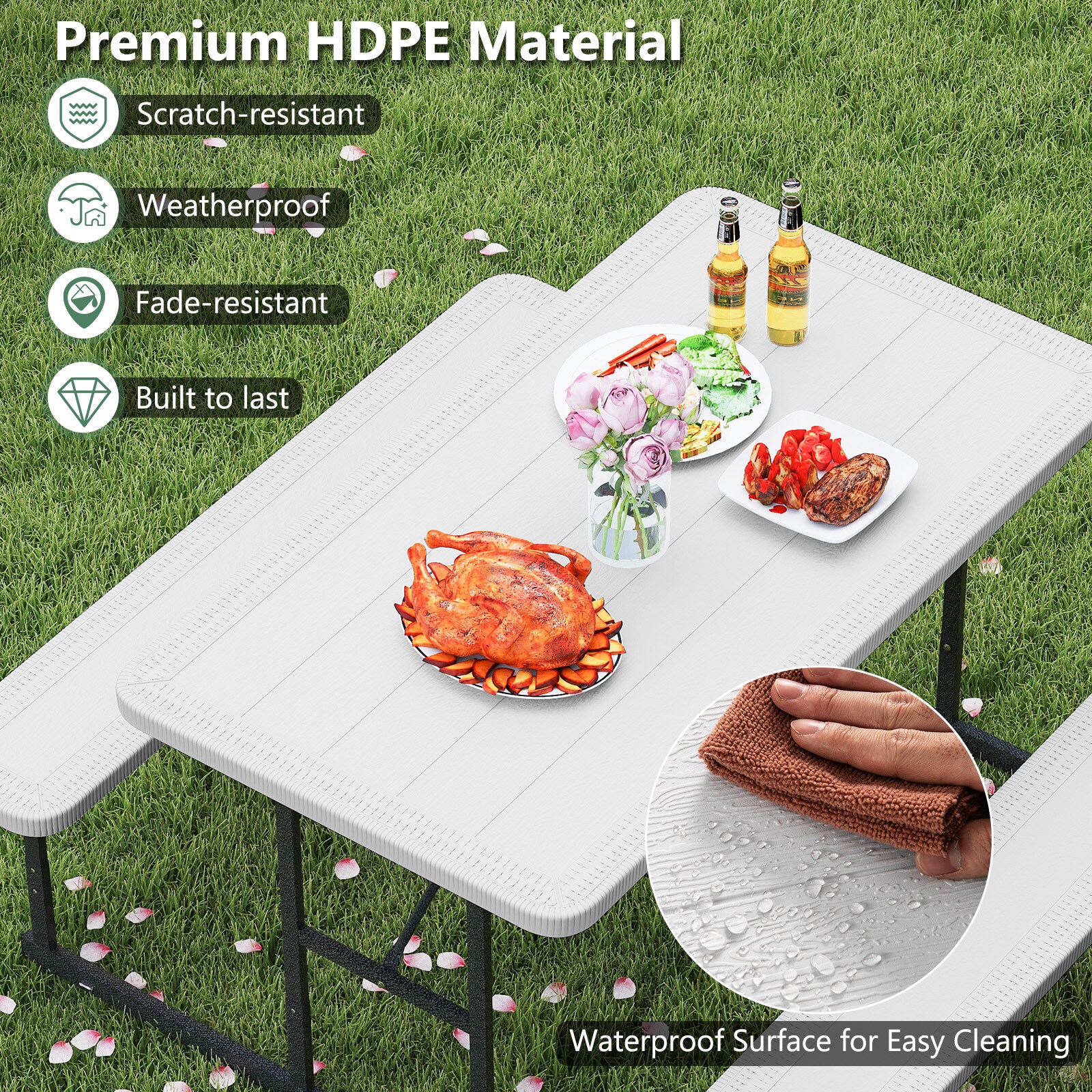 Slickblue D-CO-HW80121PN Picnic-Tables - View #5