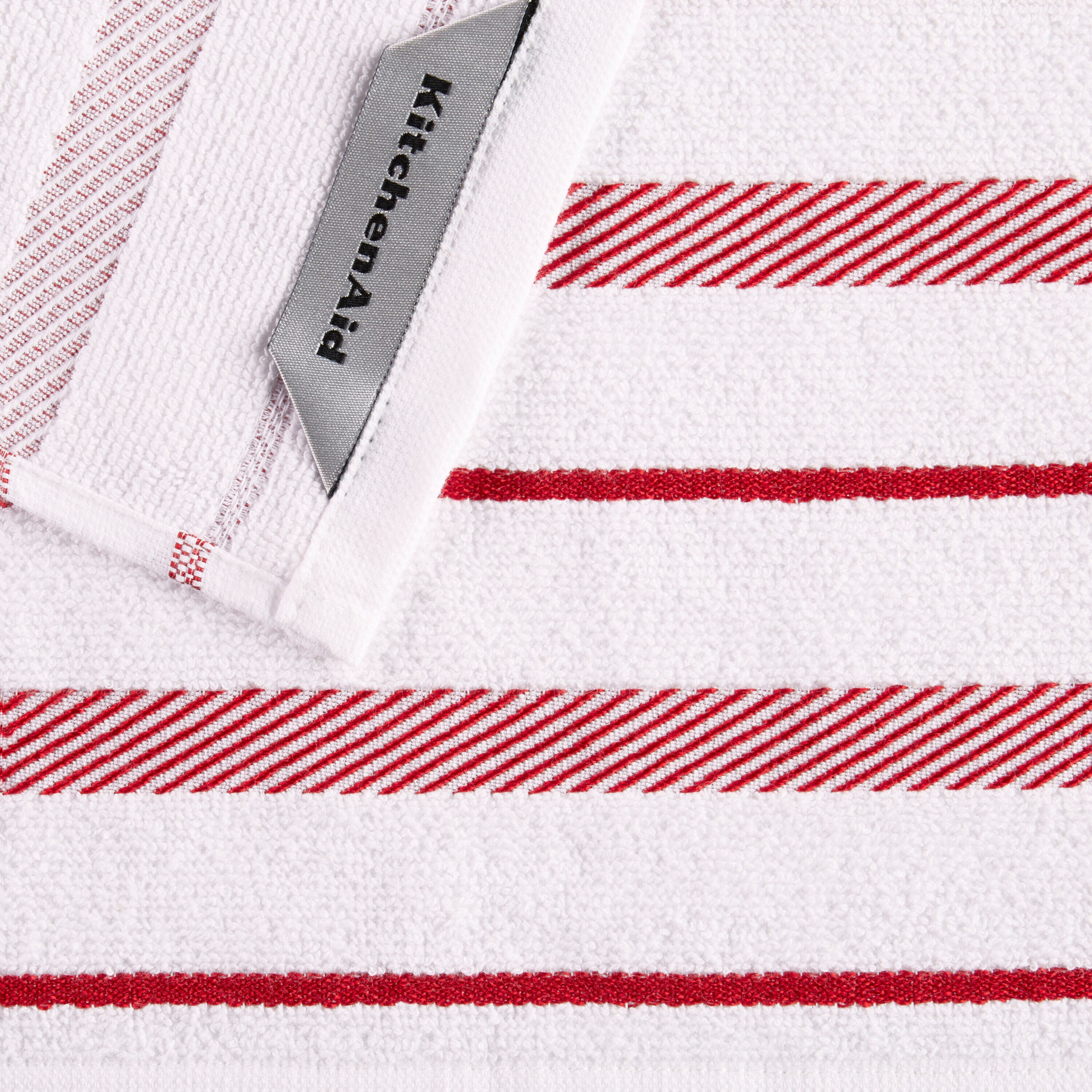 Blue KitchenAid Towels Set Of 2 White Stripes Stripes Absorbent New