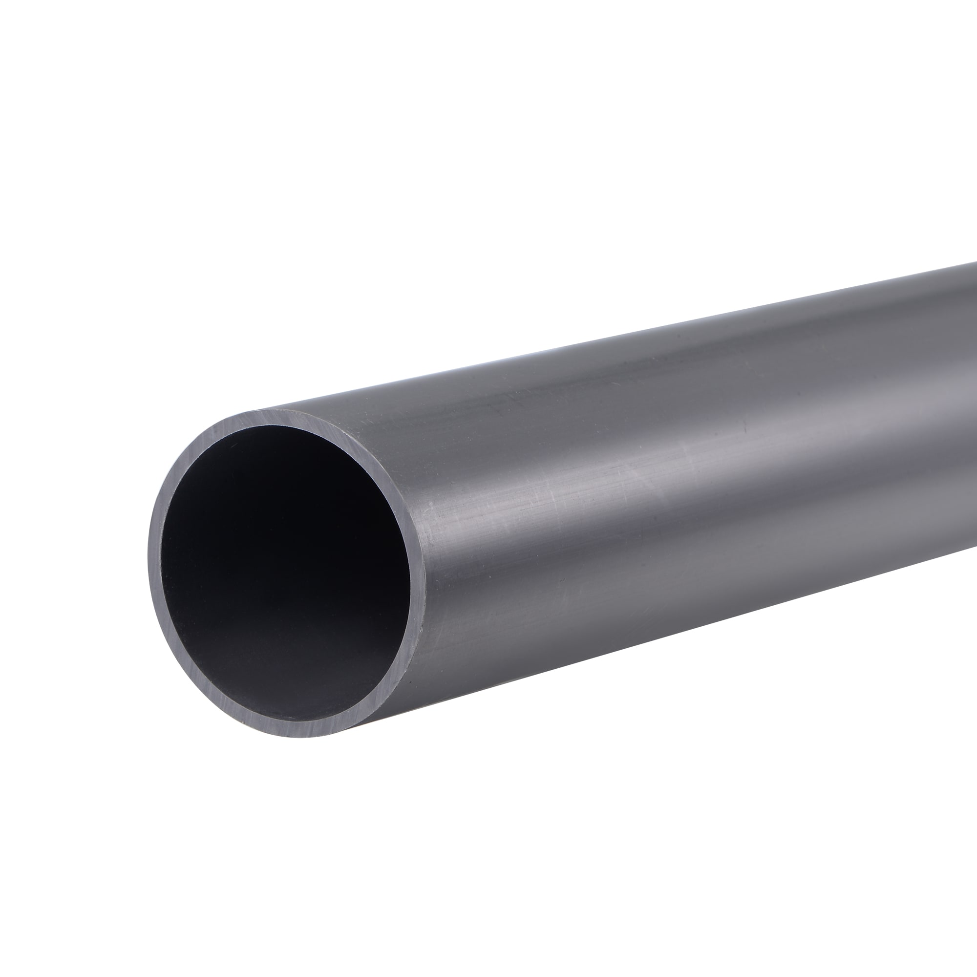 Unique Bargains - PVC Rigid Tube Round Pipe Hardware Tubing 36mm ID 40mm OD 350mm Light Grey High...