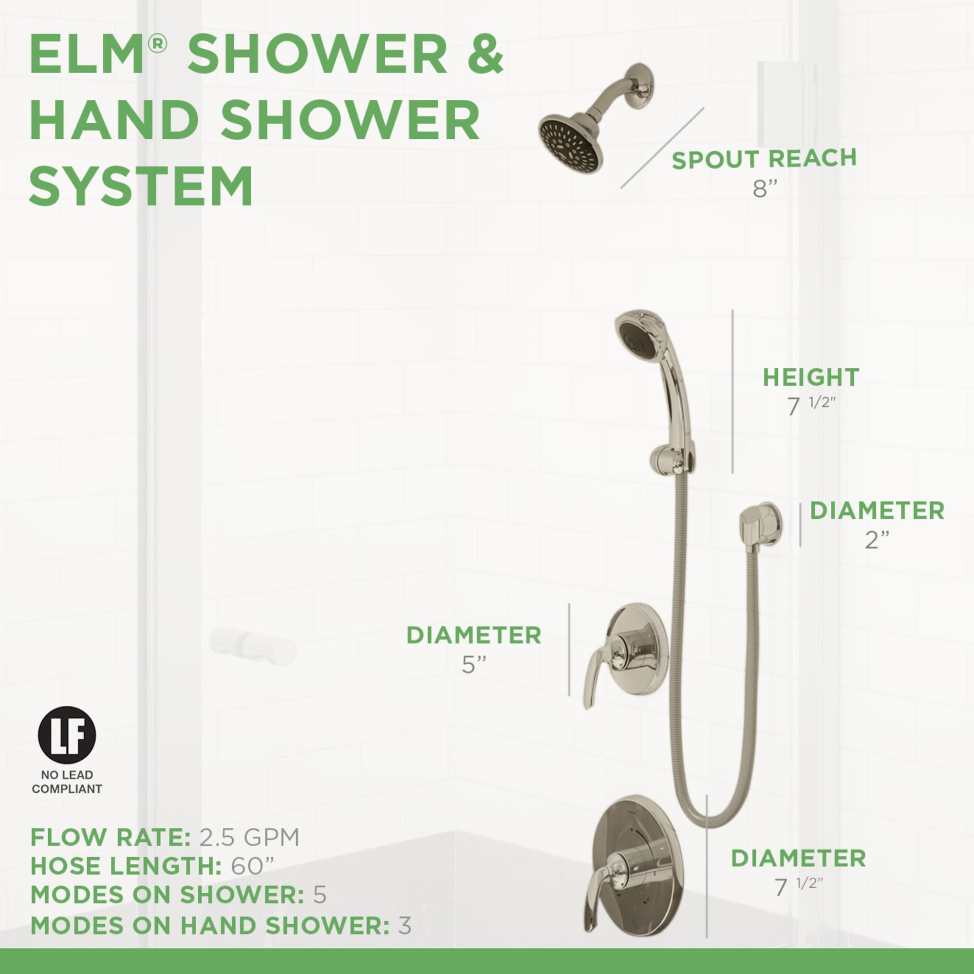 Symmons 5505-1.5-TRM Tub-Shower-Faucets - View #10