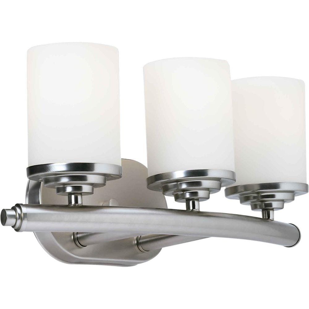  LW-FT510726 18-in 3-Light Brushed Nickel Transitional Vanity Light Bar