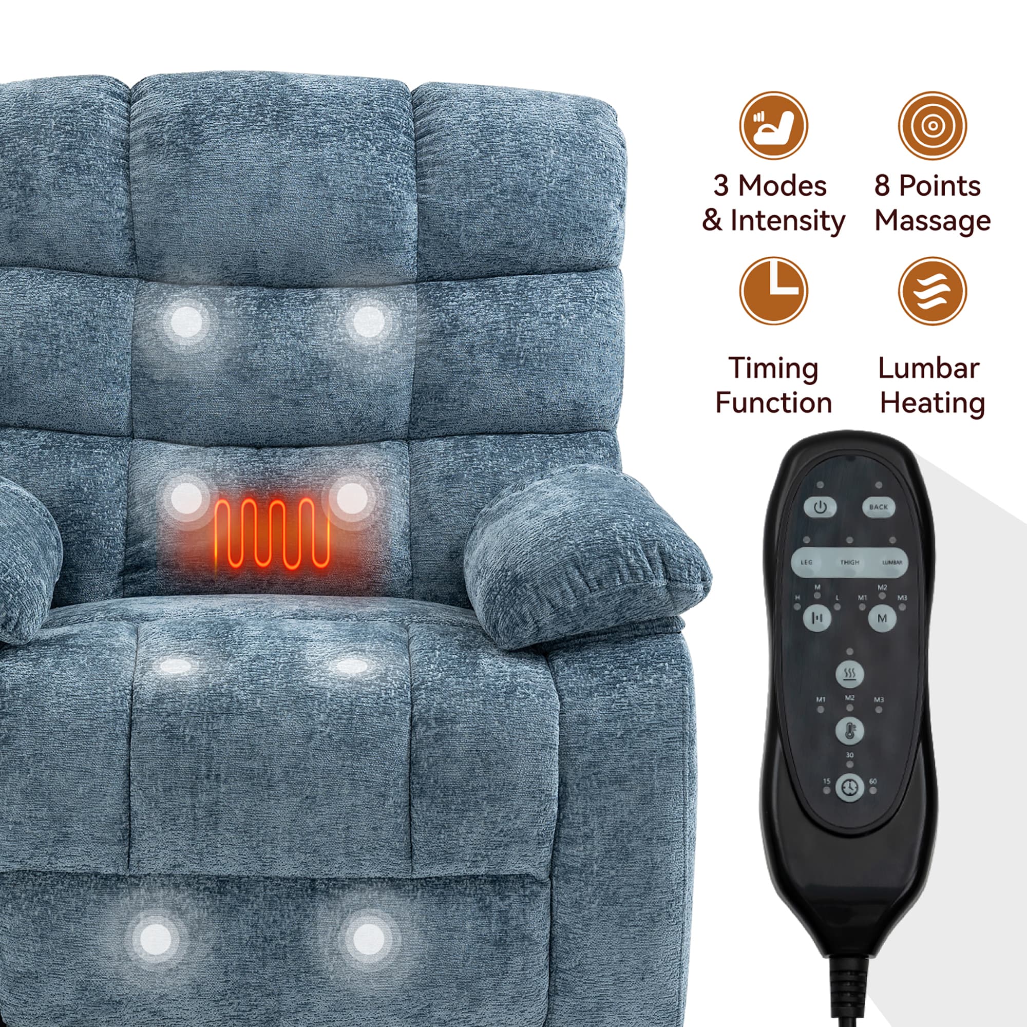 Clihome FLFCH-S403-722 recliners - View #5