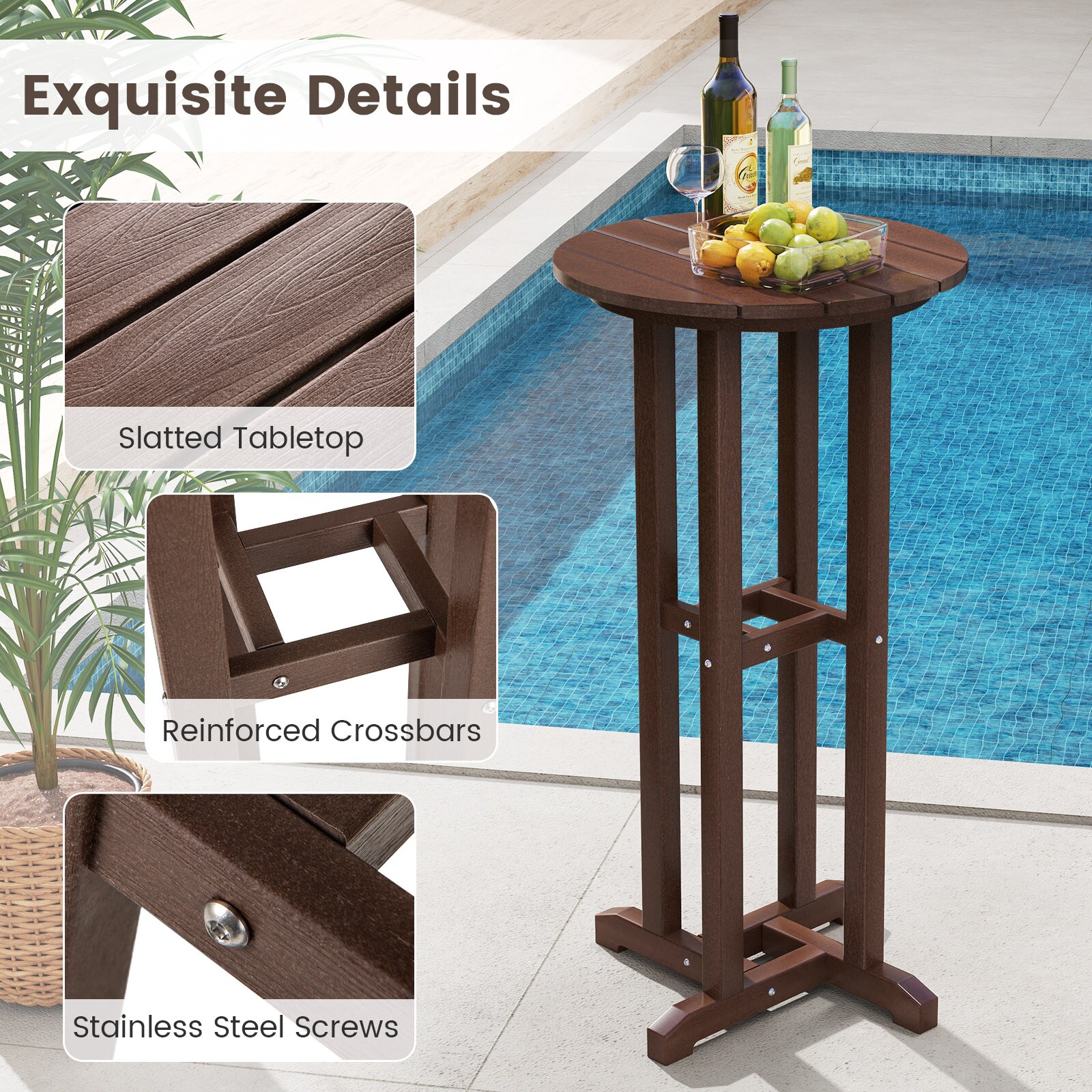 LIVIZA TDS12062BN Patio-Tables - View #8