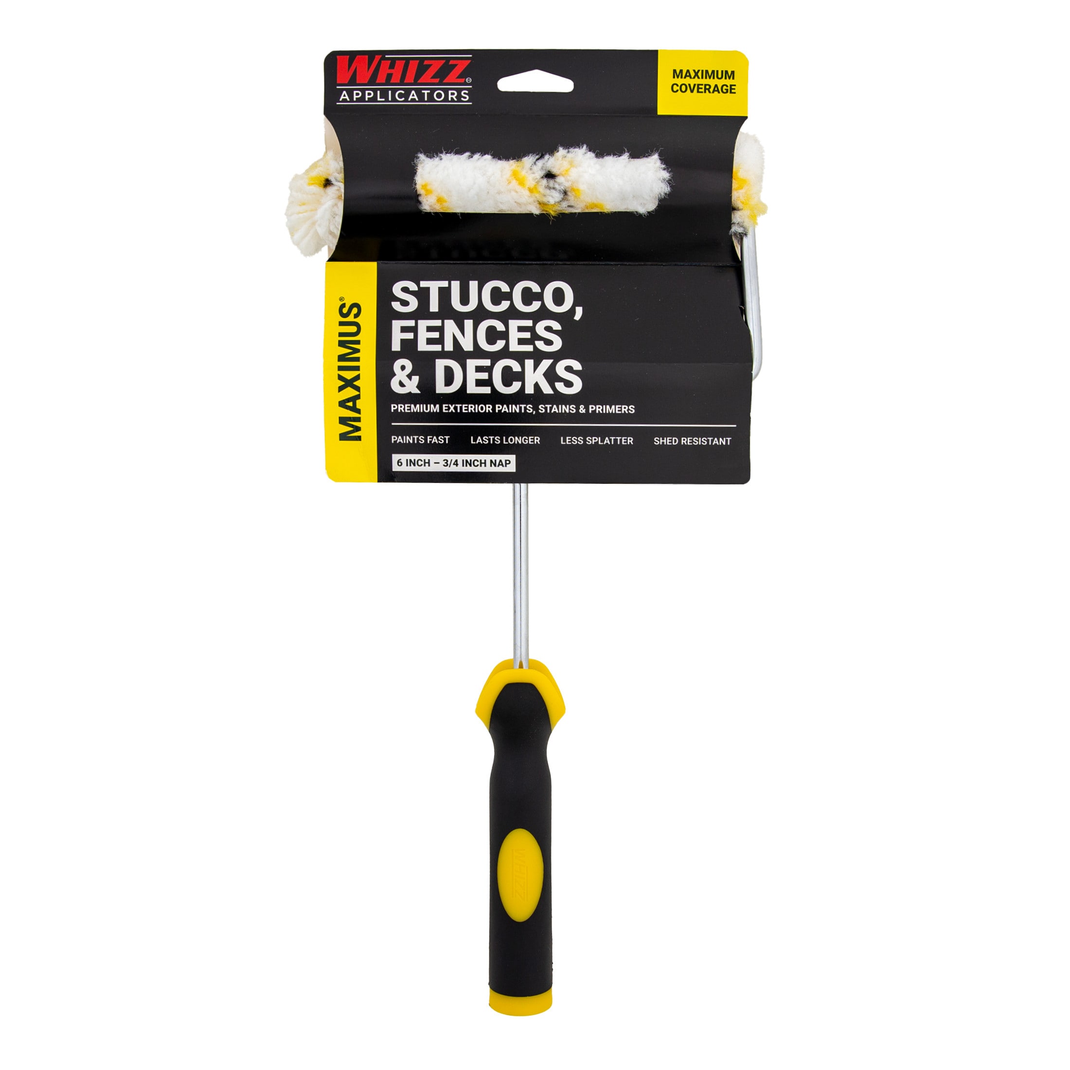 WHIZZ 6-in x 3/4-in Nap MAXIMUS Stucco, Fences, and Decks Polyamide Mini Paint Roller