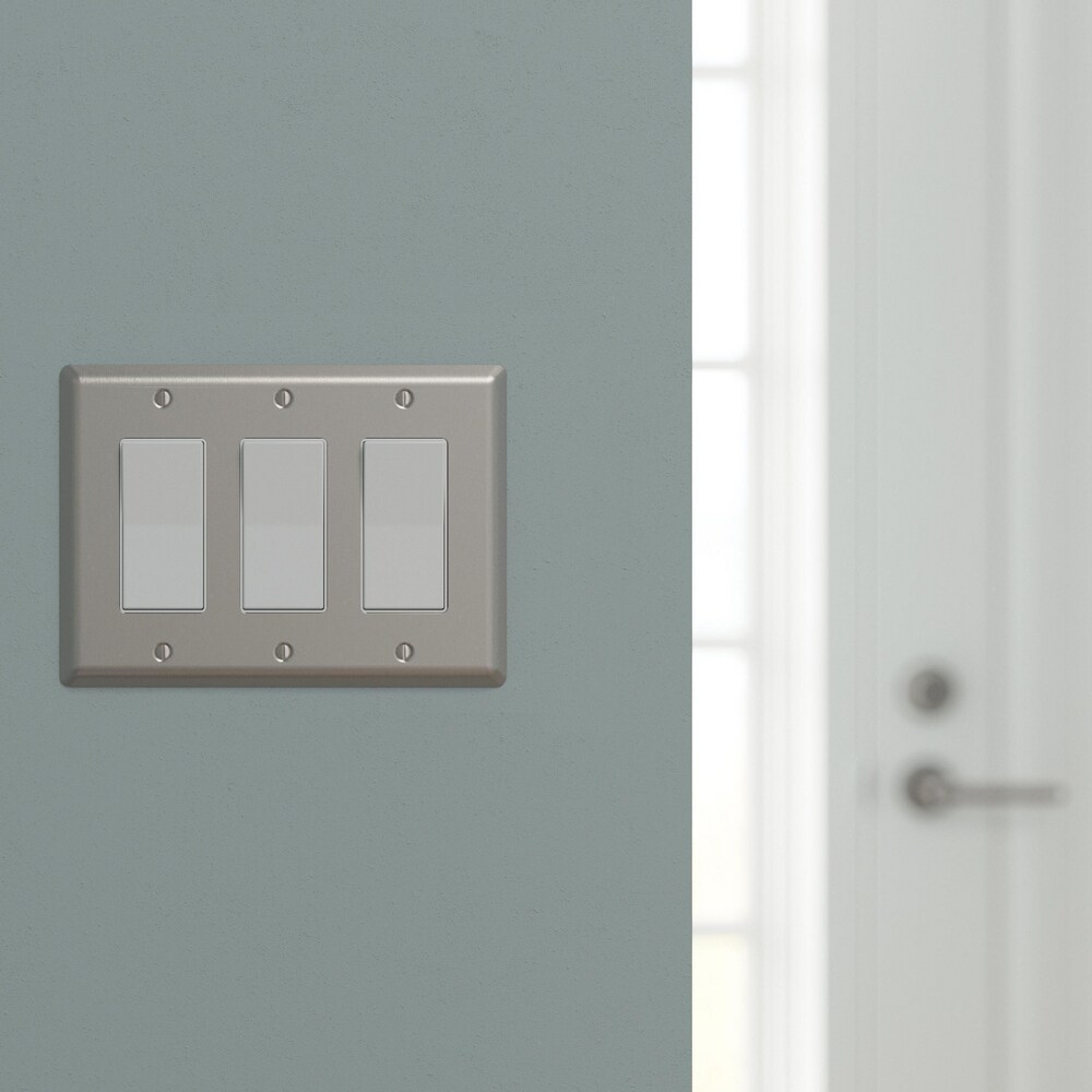 allen + roth W45073-SN-CP Electrical-Wall-Plates - View #2