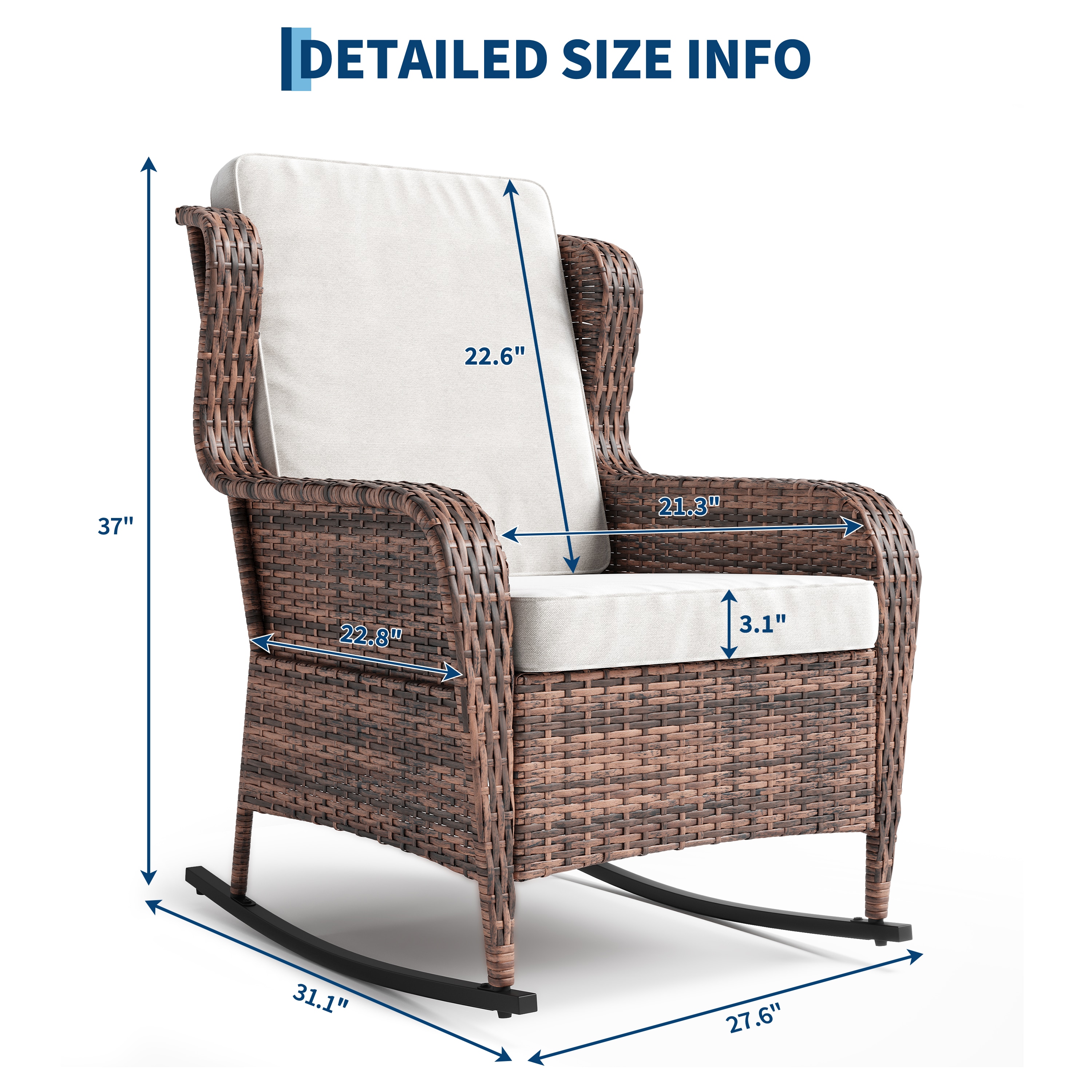 IdealHouse LW-JAS-N98U Patio-Chairs - View #5