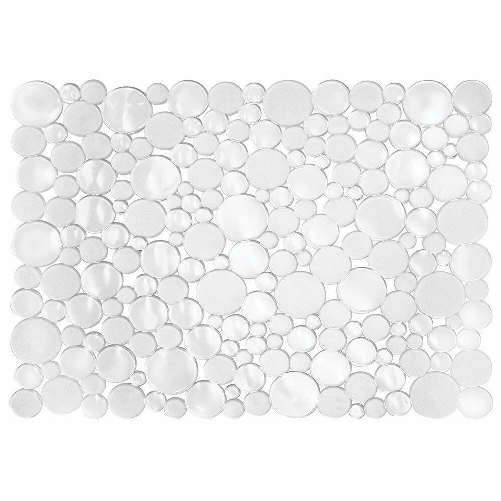 interDesign JNSN94701 Interdesign 09252 12 x 15.5 in. Clear Bubbli Sink Protector Mat, Pack of 6