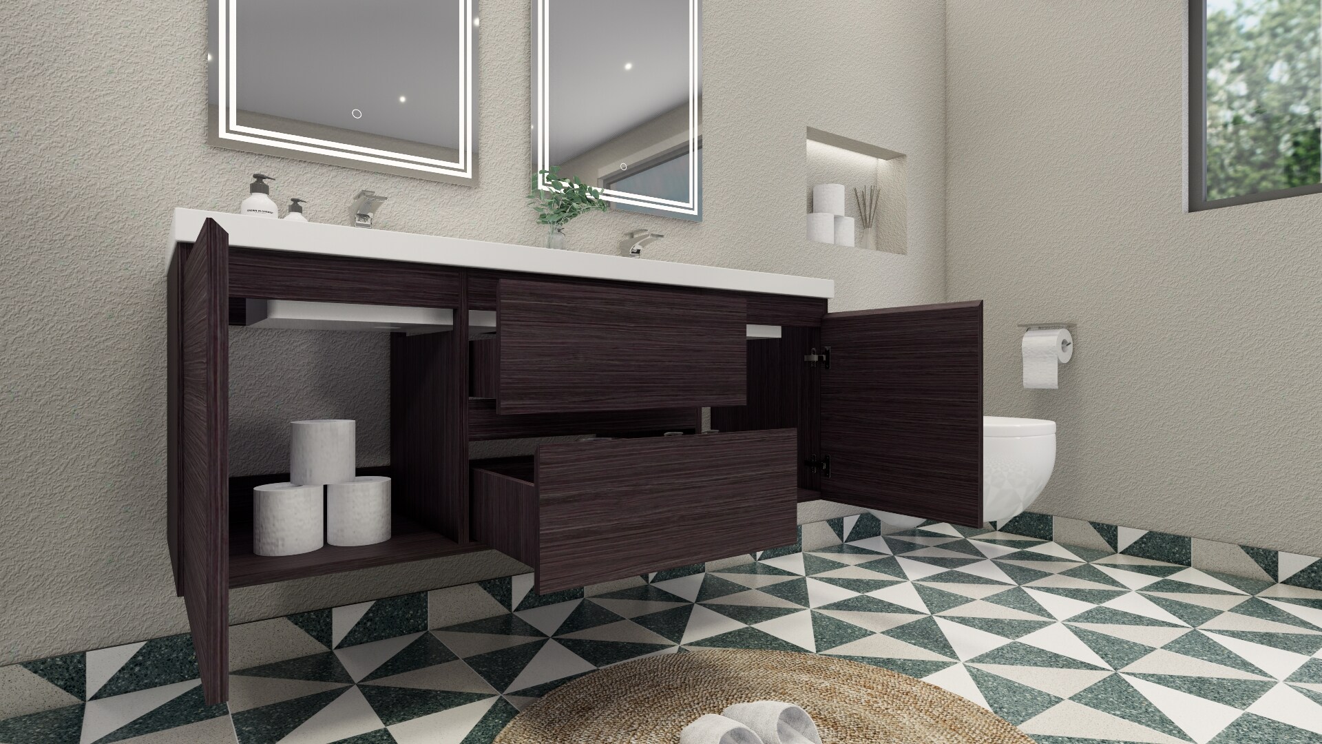Moreno Bath MOB60D-WB Bath-Vanity-Combo - View #8
