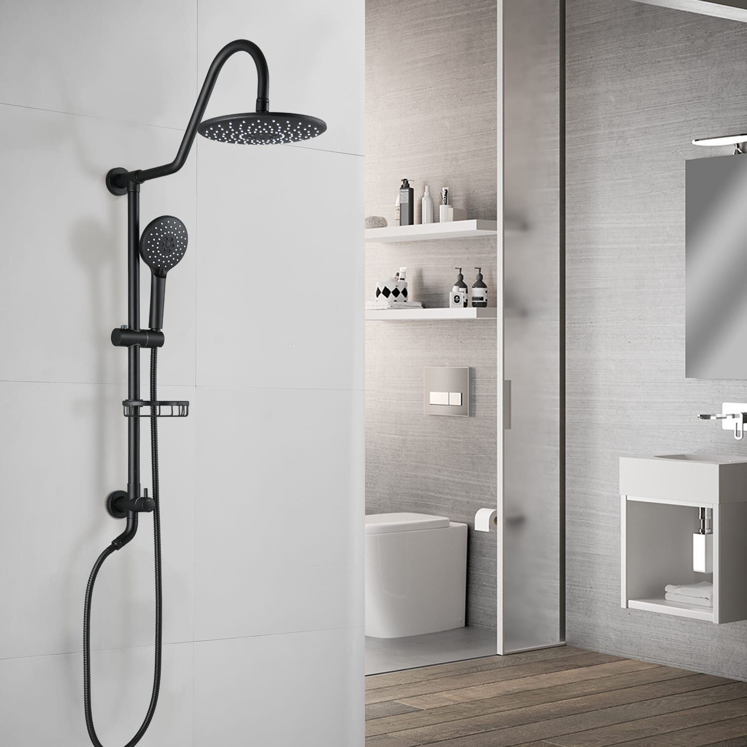 UCLIMAA UCH1106MB Showerhead-Bar-Panels - View #5