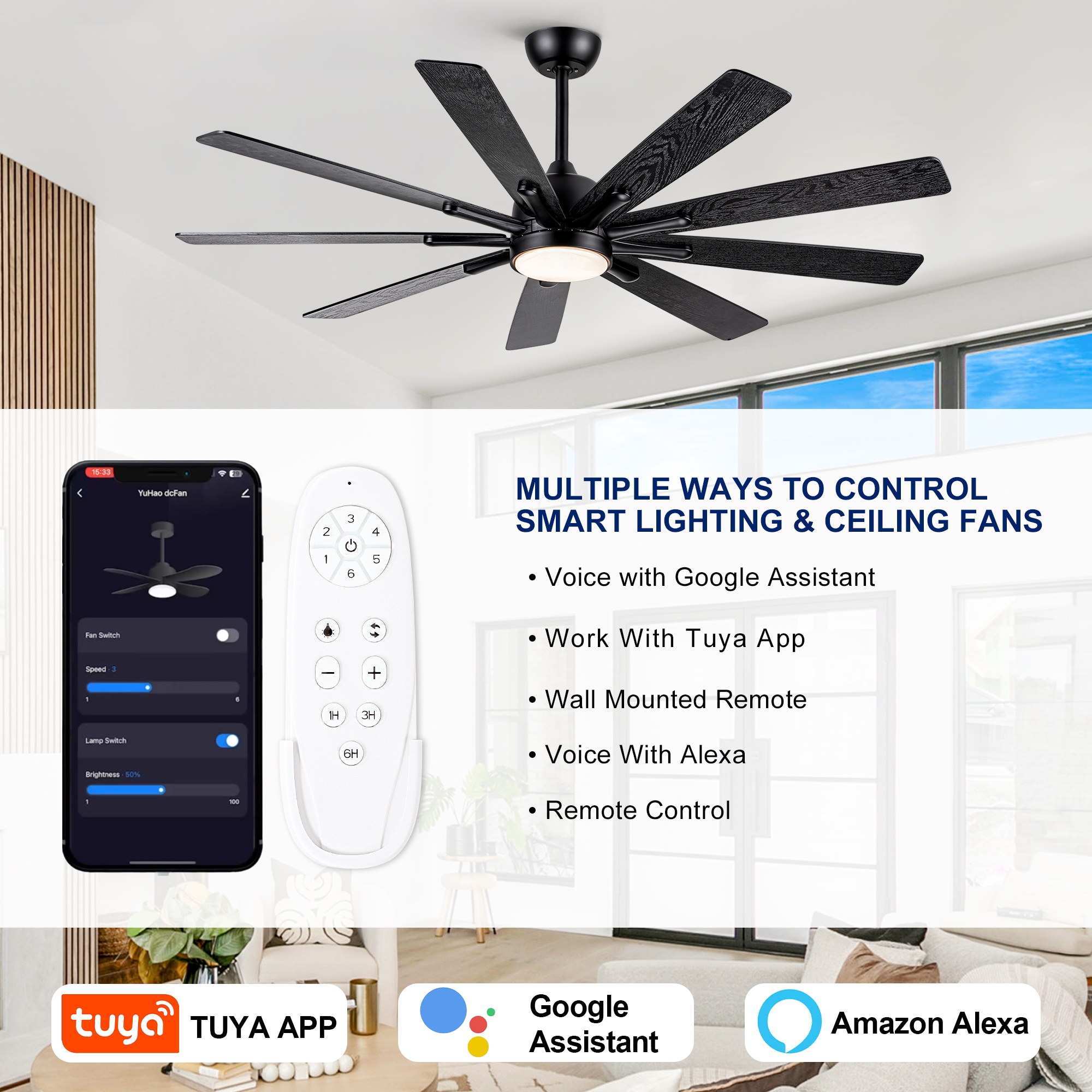 YUHAO LSDC1131BK622 Ceiling-Fans - View #6