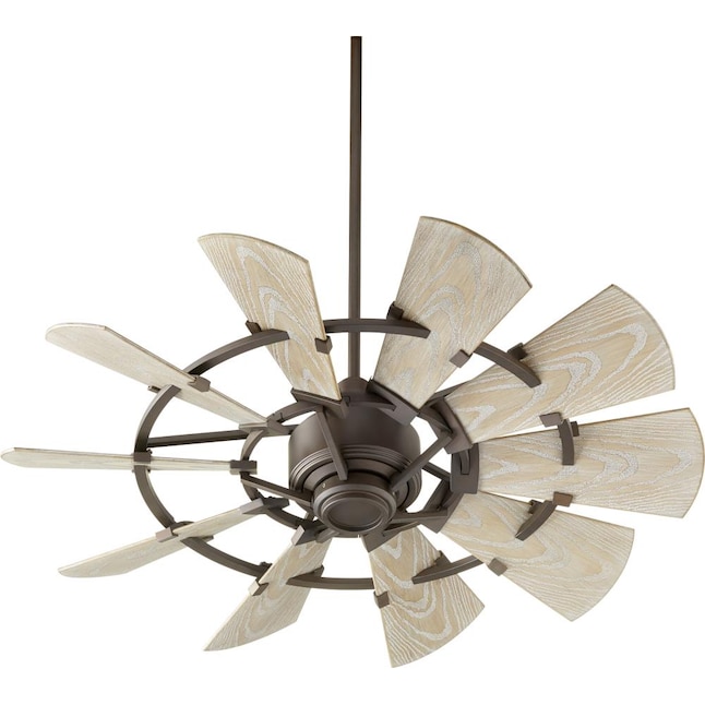 Quorum International 44 In Oiled Bronze, 72 Mercado 15 Blade Windmill Ceiling Fan