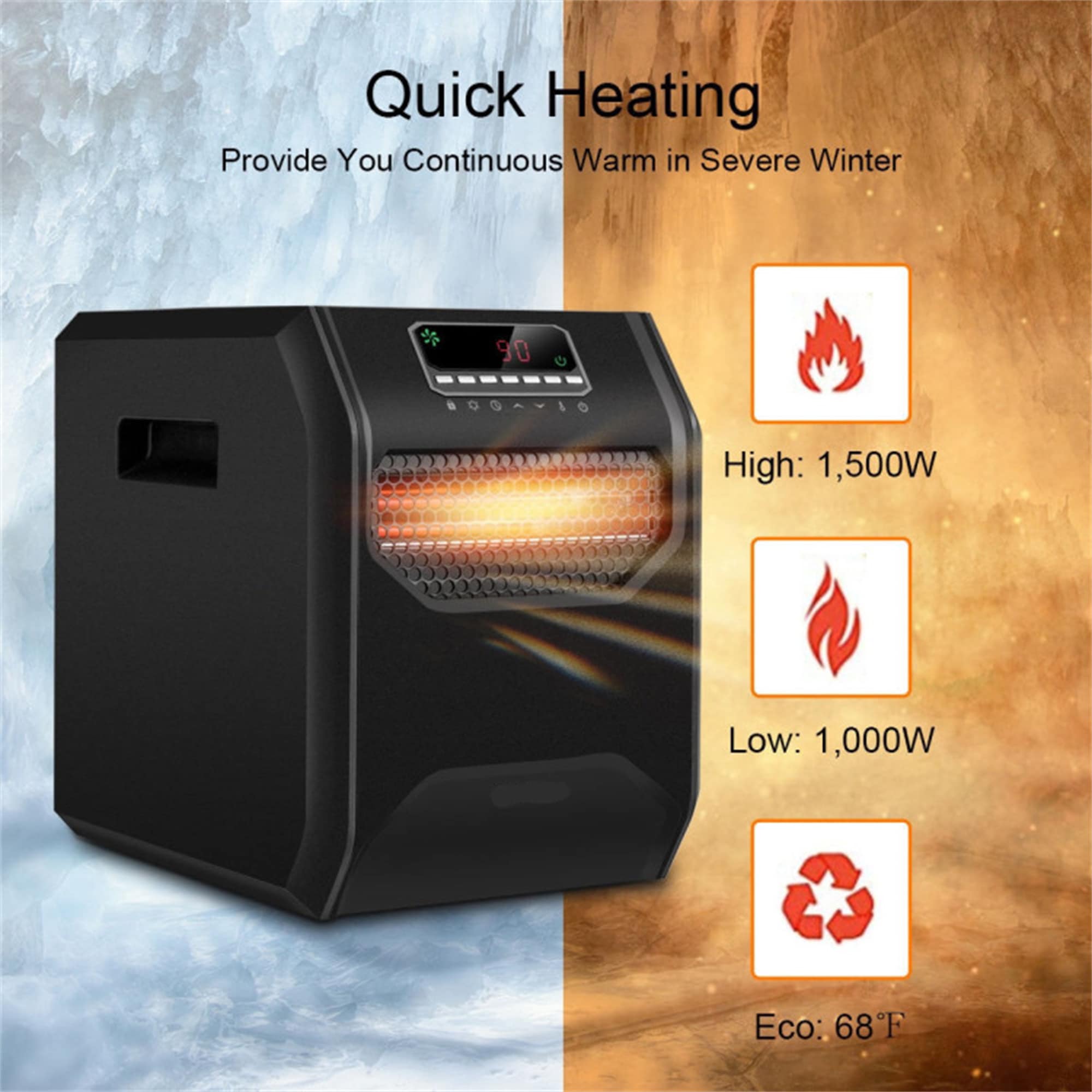 BABOOM BOM-EP23760-CO Portable-Electric-Heat - View #7