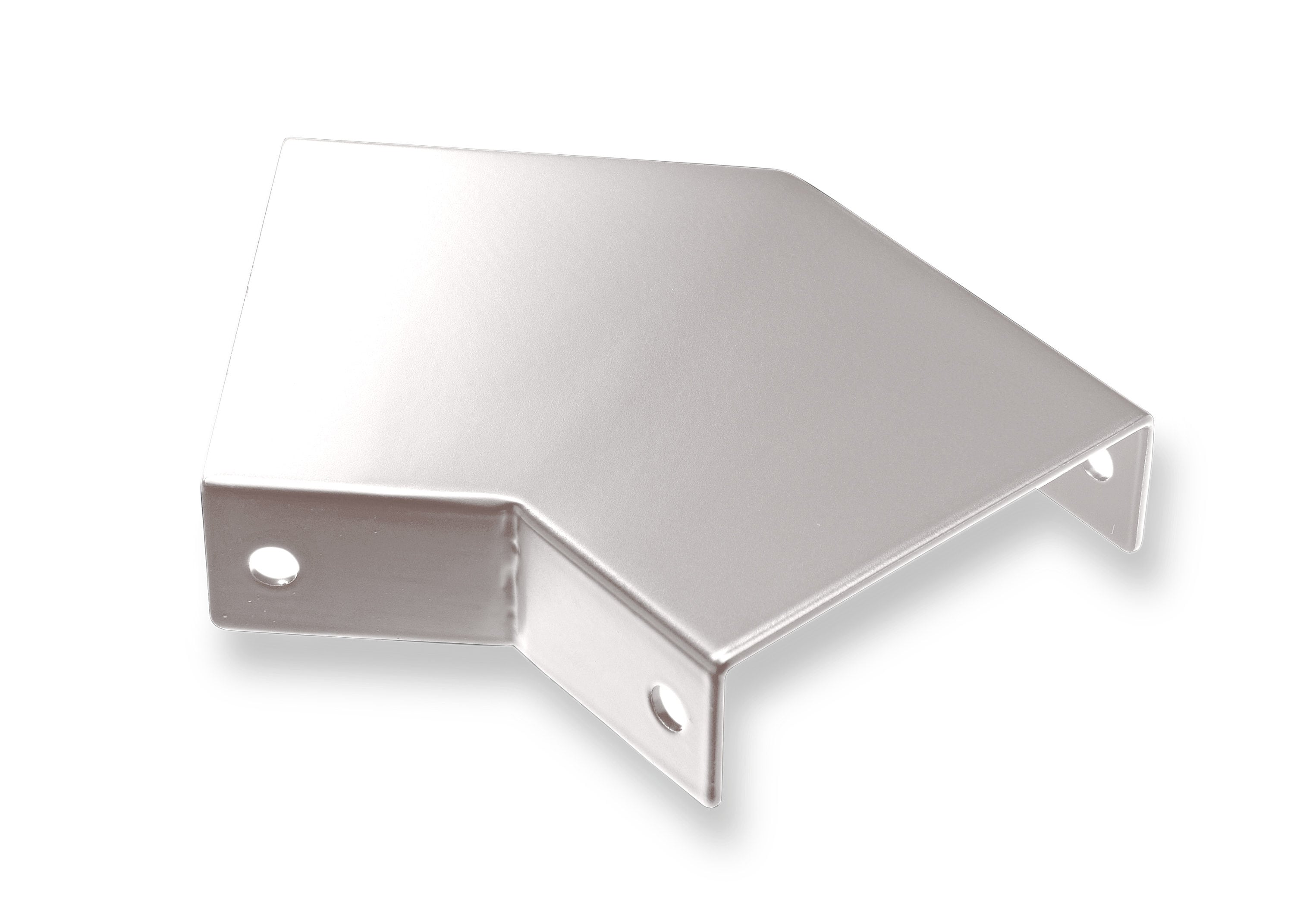 CityPost CP-SL-45-WH 6-in x 3-in CP White Painted galvanized steel Rail bracket