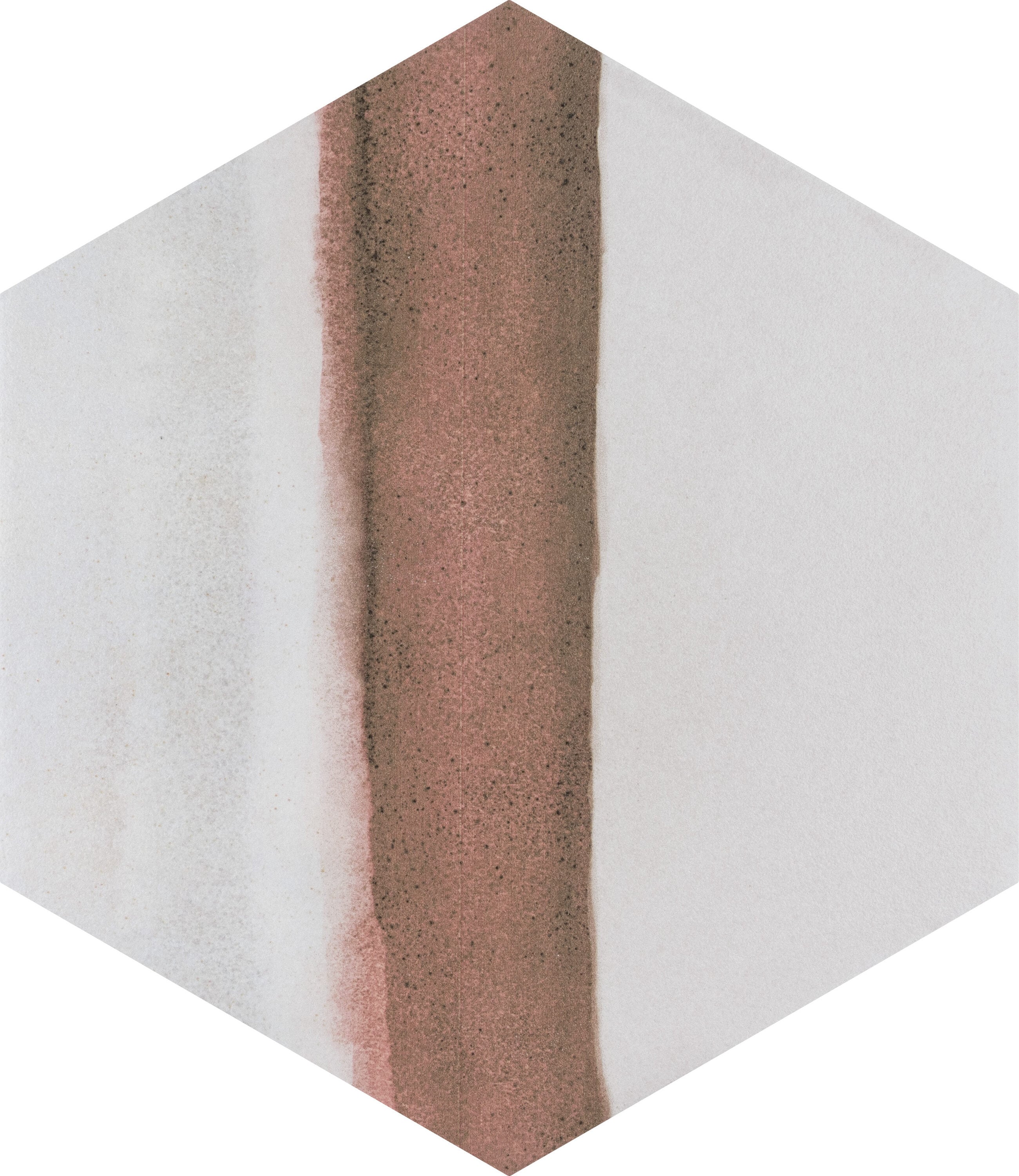 Affinity Tile FMAT9RDCBN Matter Hex Canvas Bone Red 8-in x 9-in Multi-finish Porcelain Stone look Hexagon Standard Floor and Wall Tile ( 3.8-sq ft Carton