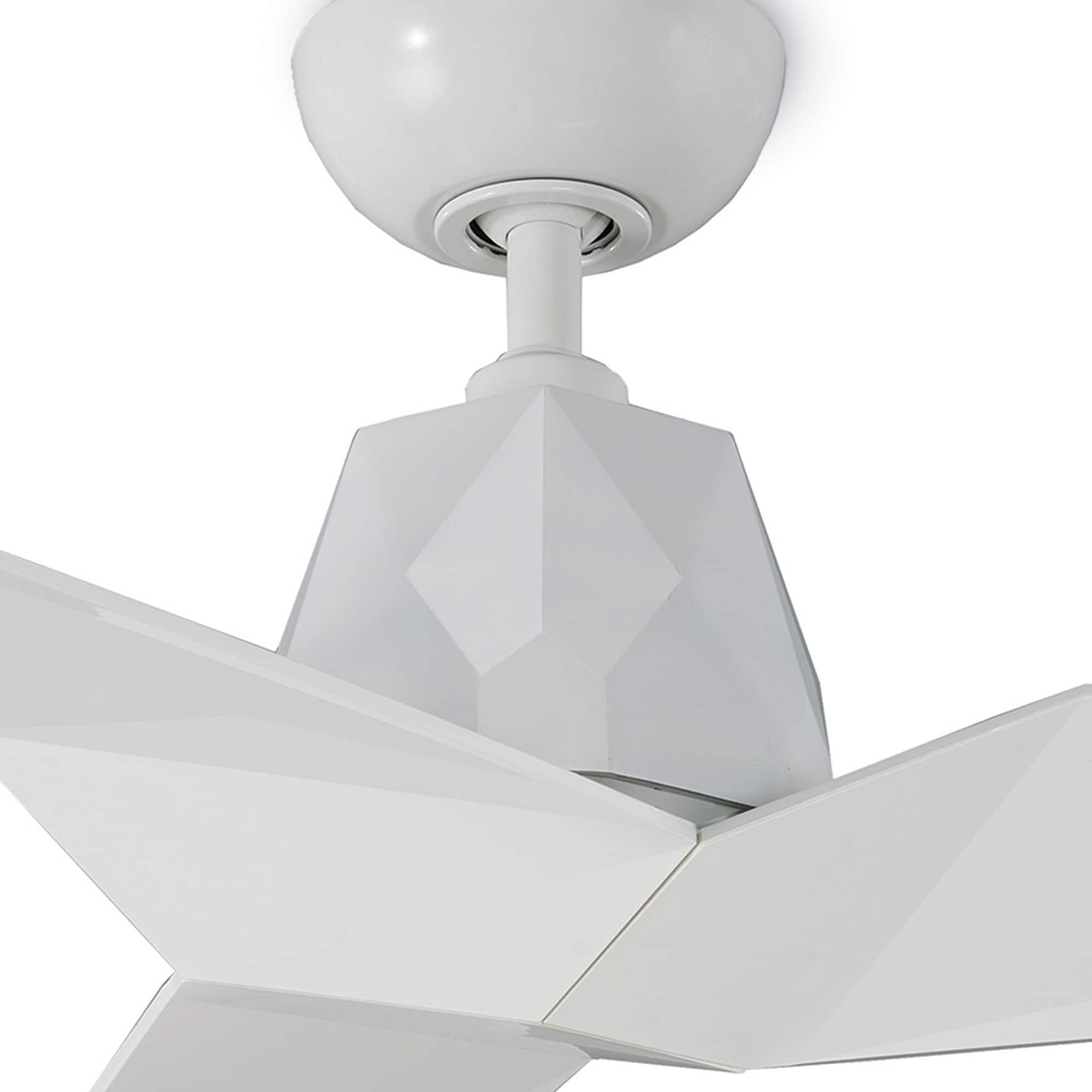 Gloss White 60'' 3-Blade Smart Ceiling Fan with Remote