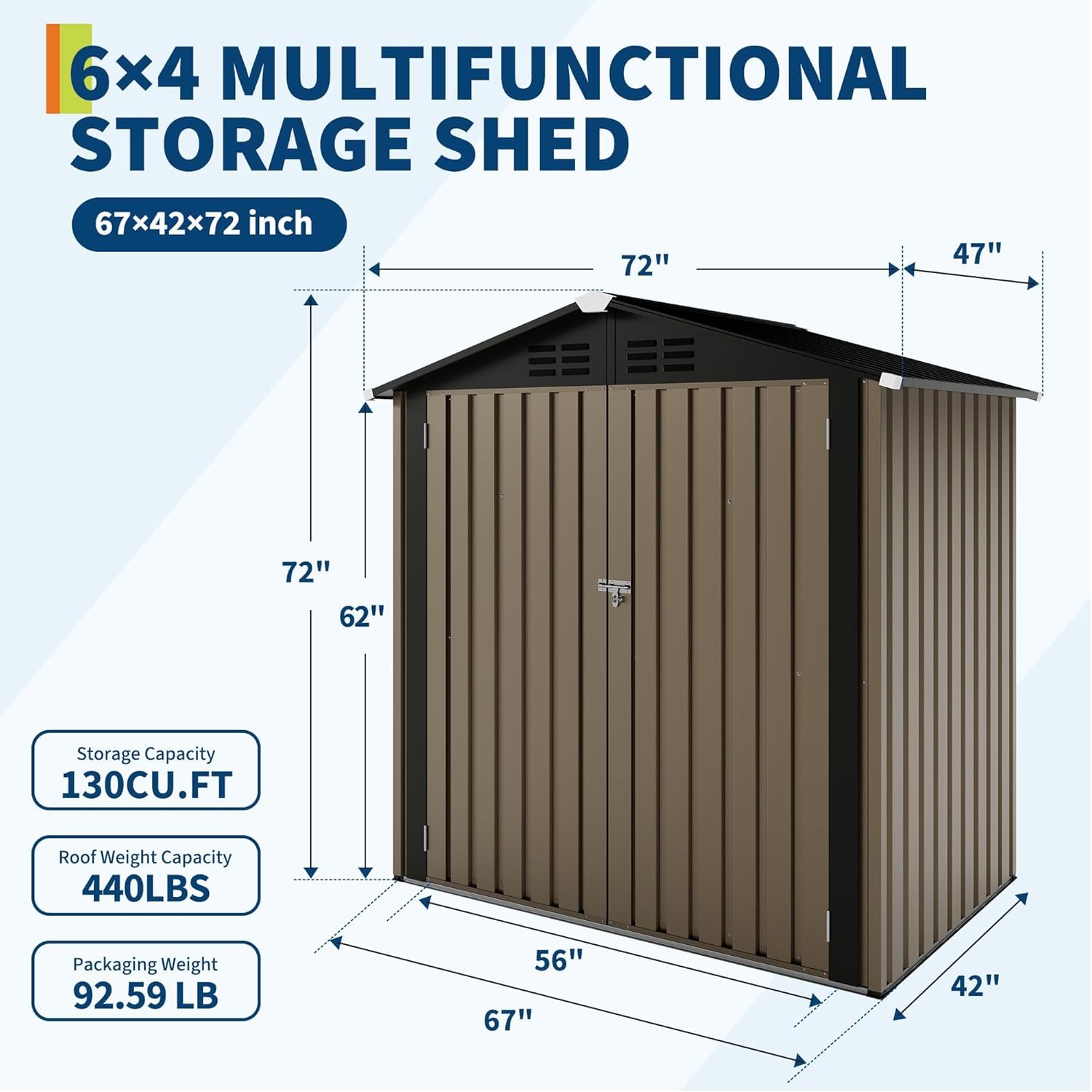 Garvee PPG3439U7EC001 Metal-Storage-Buildings-Sheds - View #8