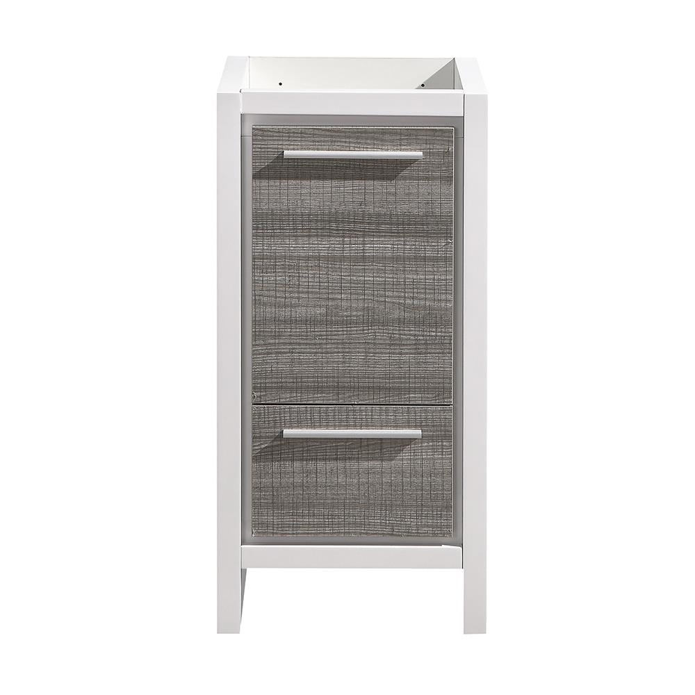 Fresca FCB8118HA Allier Rio 15-in Ash Gray Bathroom Vanity Base Cabinet without Top